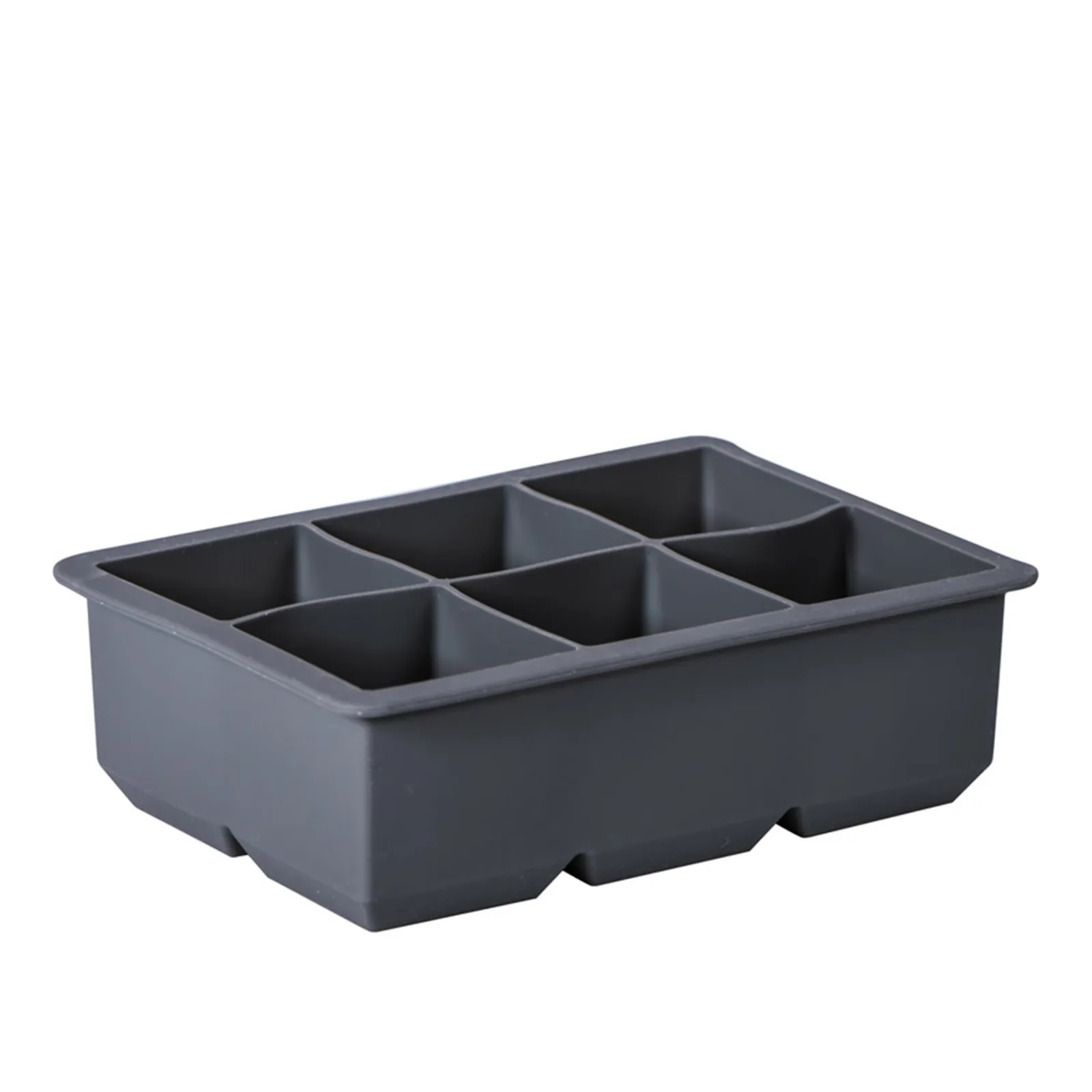 Avanti 12094 - 6 Cup King Silicone Ice Cube Tray - Charcoal