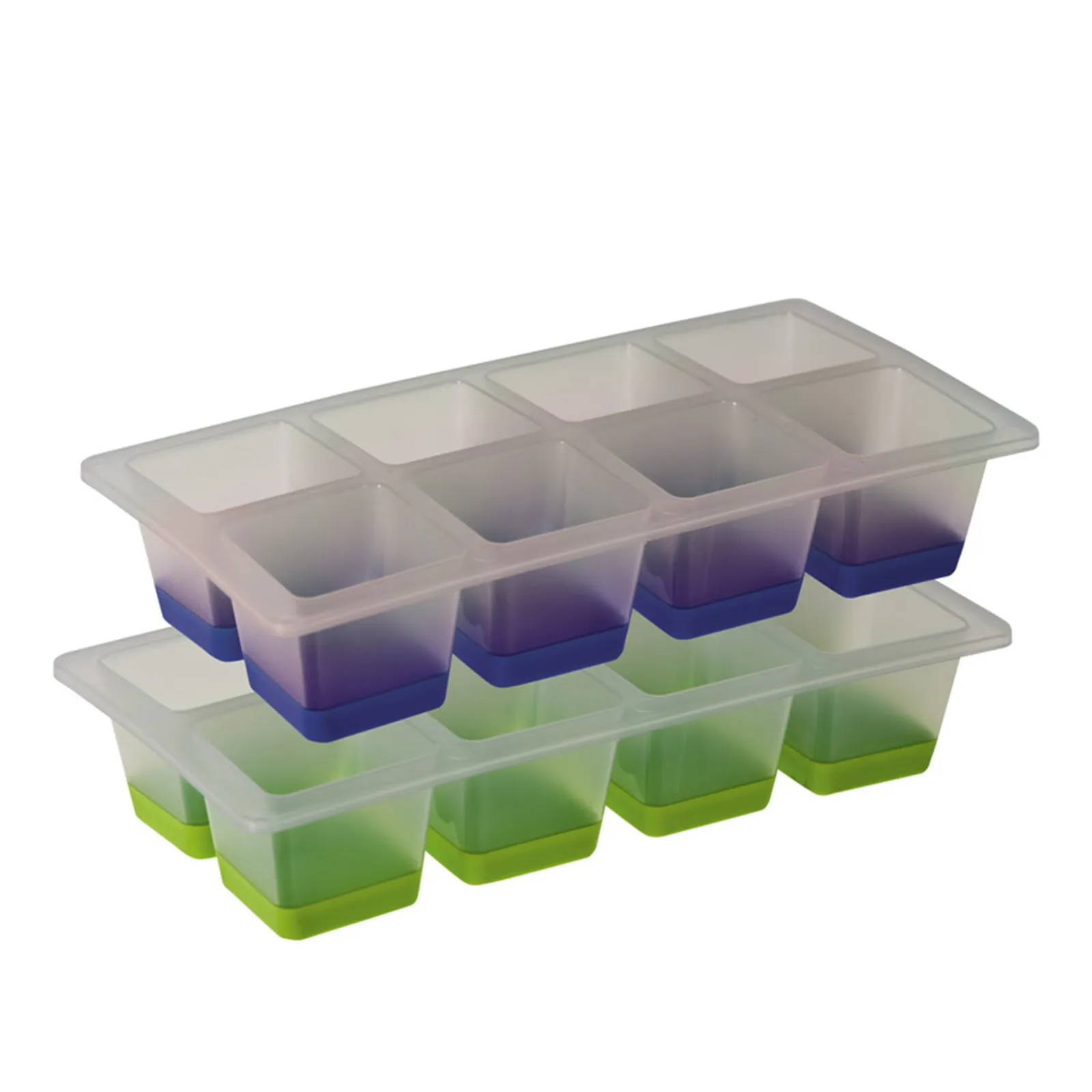 Avanti 12103 - 8 Cup Pop Release Ice Cube Tray, Blue / Green - Set of 2