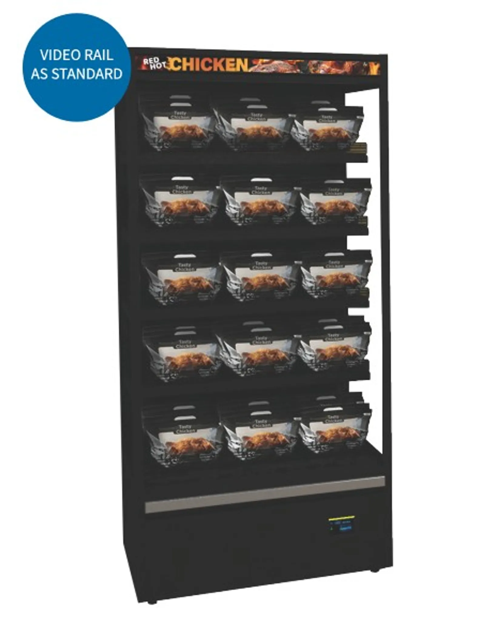 Hussmann H2TH-07 - Multideck Open Front Hot Cabinet 685mm