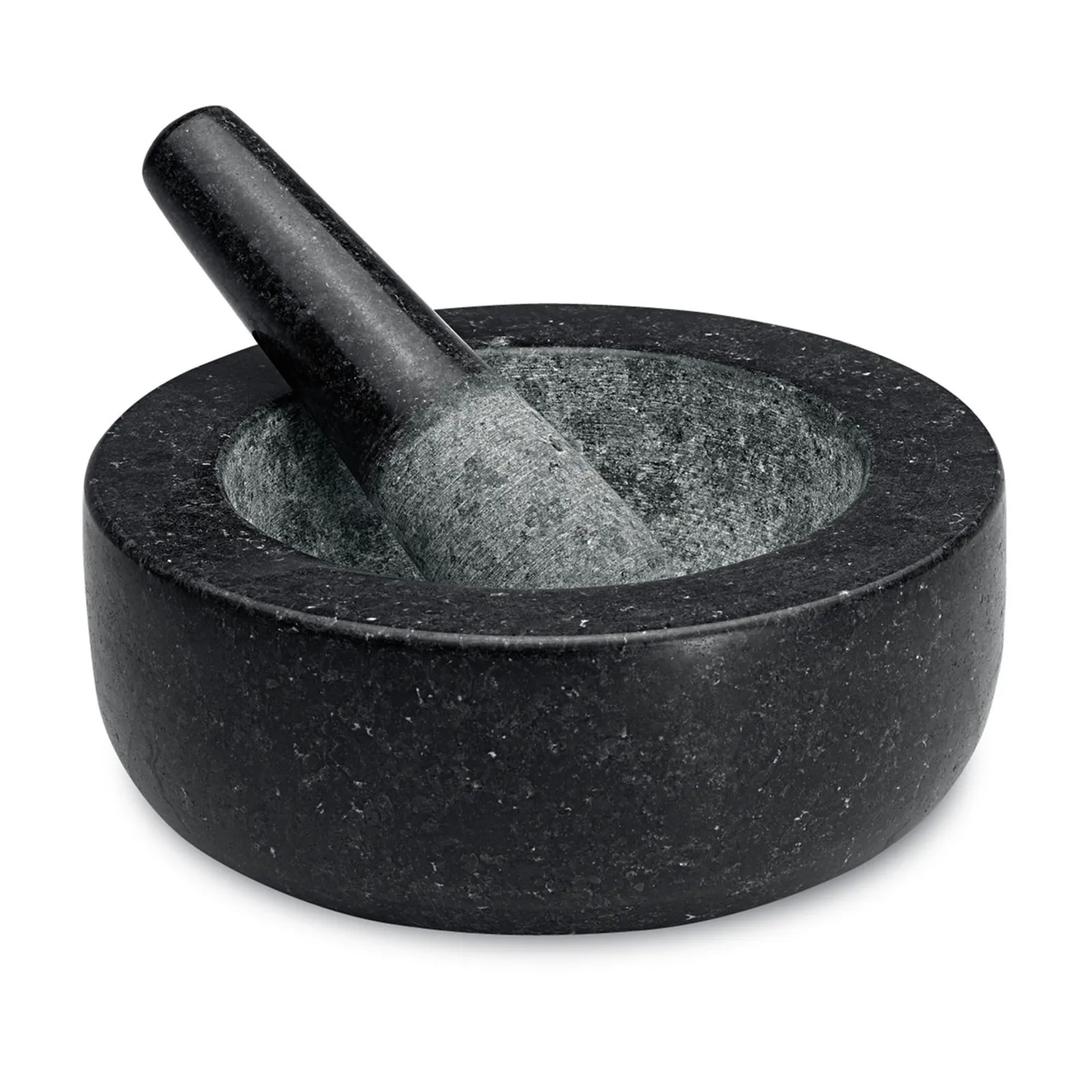 Avanti 12817 - Low Profile Mortar and Pestle, 20cm - Black