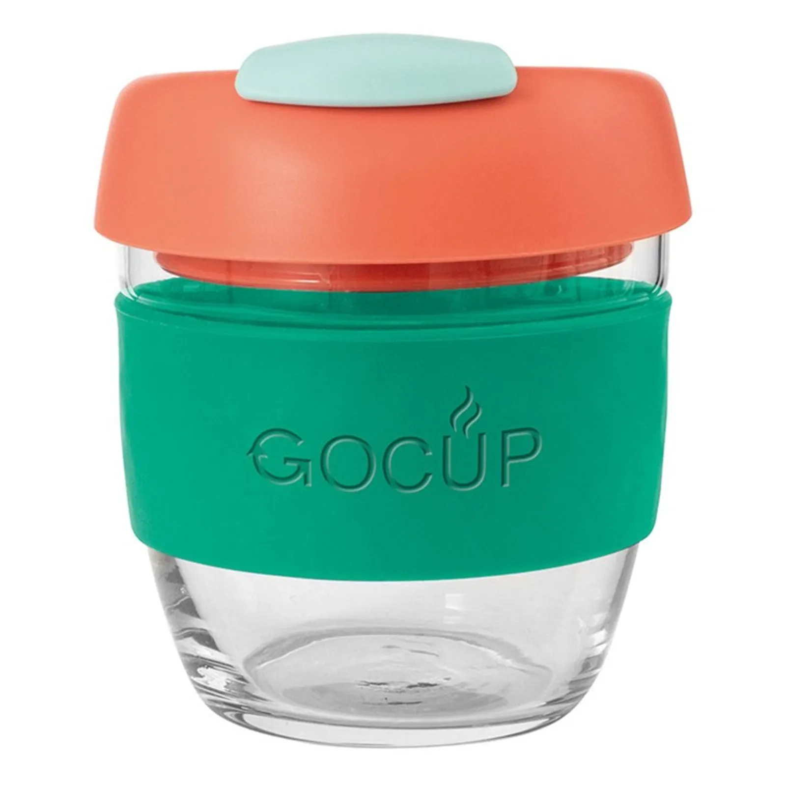 Avanti 13833 - Glass GoCup, 236ml/8oz - Green / Coral / Sea Foam