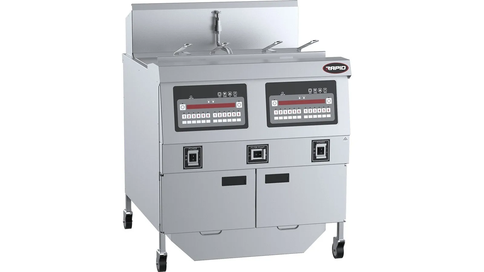 B+S Rapid RF-2E - Two Pan 4 Basket Rapid Electric Fryer