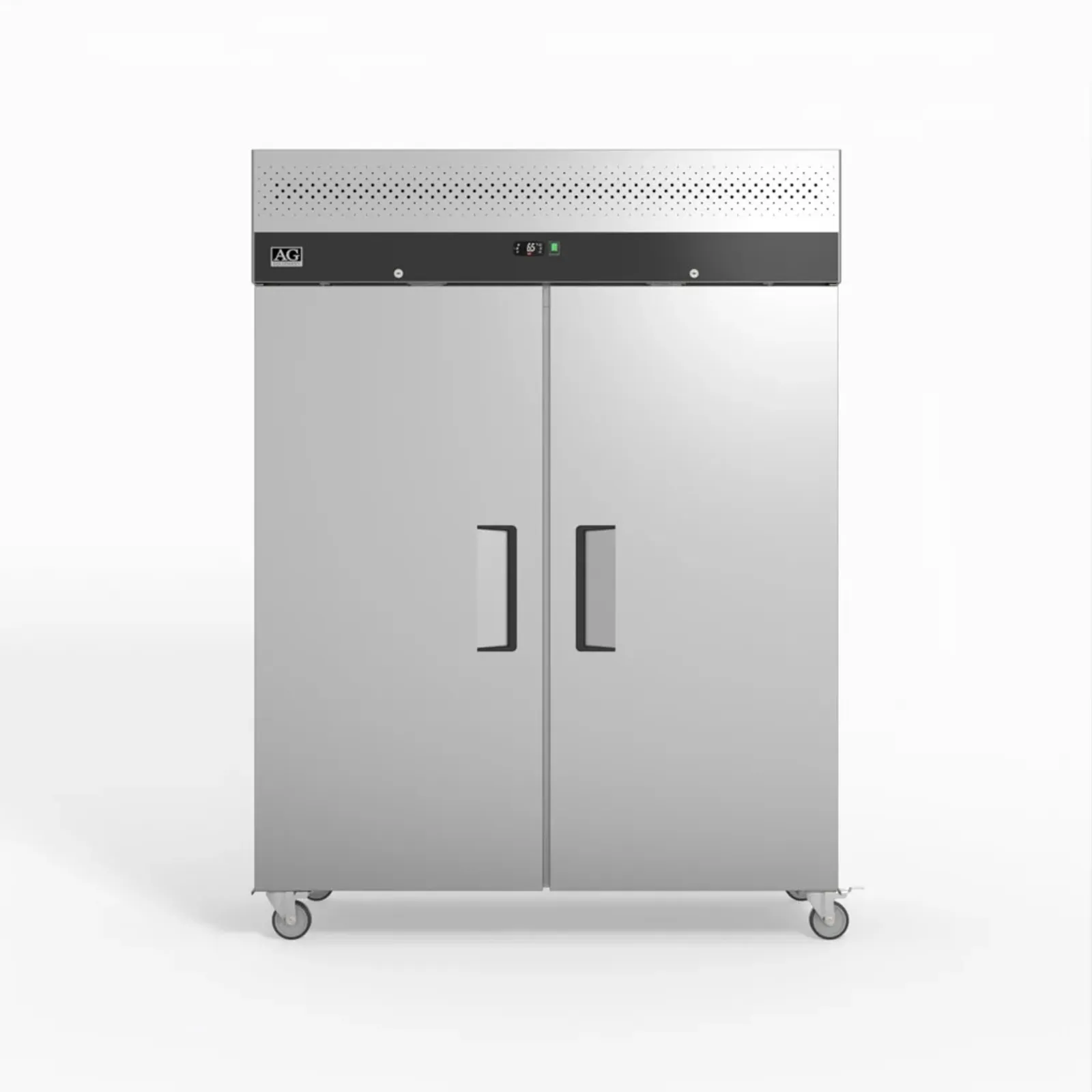 AG Equipment GNX1400TN - 1300L Upright Double Stainless Steel Door Fridge