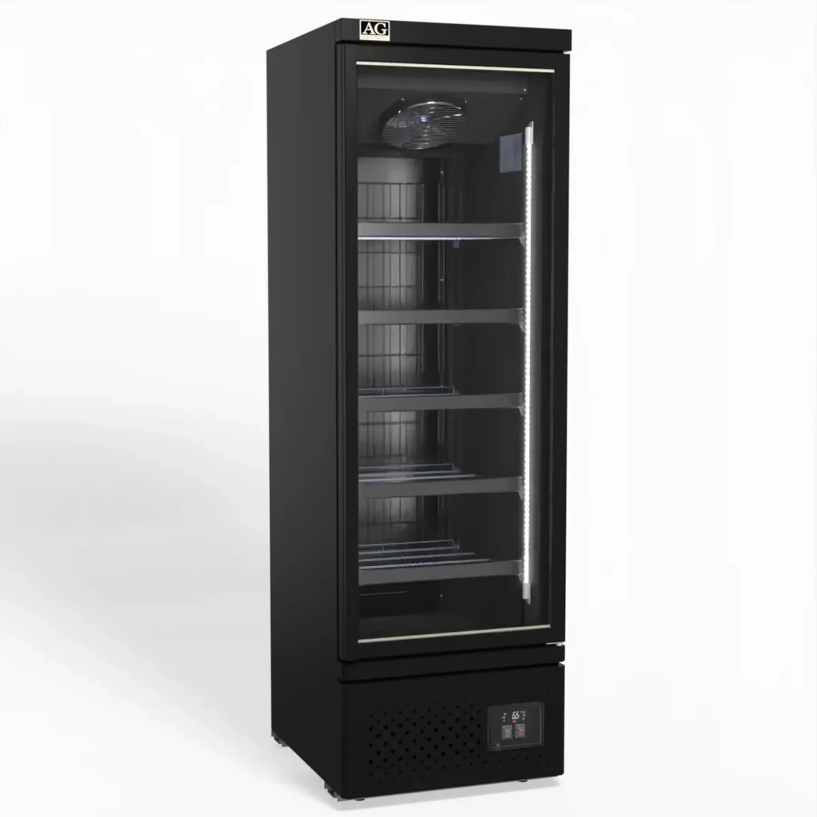 AG Equipment FSB450 - 450L Supermarket Single Glass Door Display Freezer