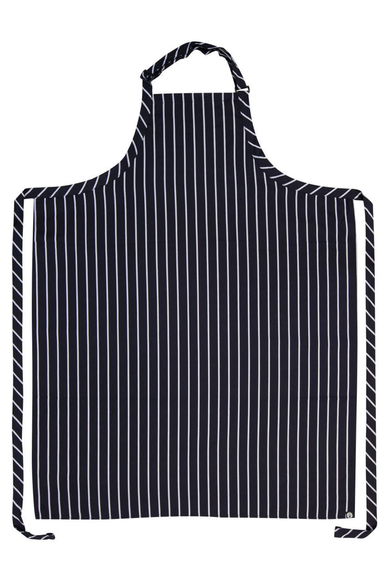 Chef Works A111-NCS Large Navy/White Stripe Bib Apron