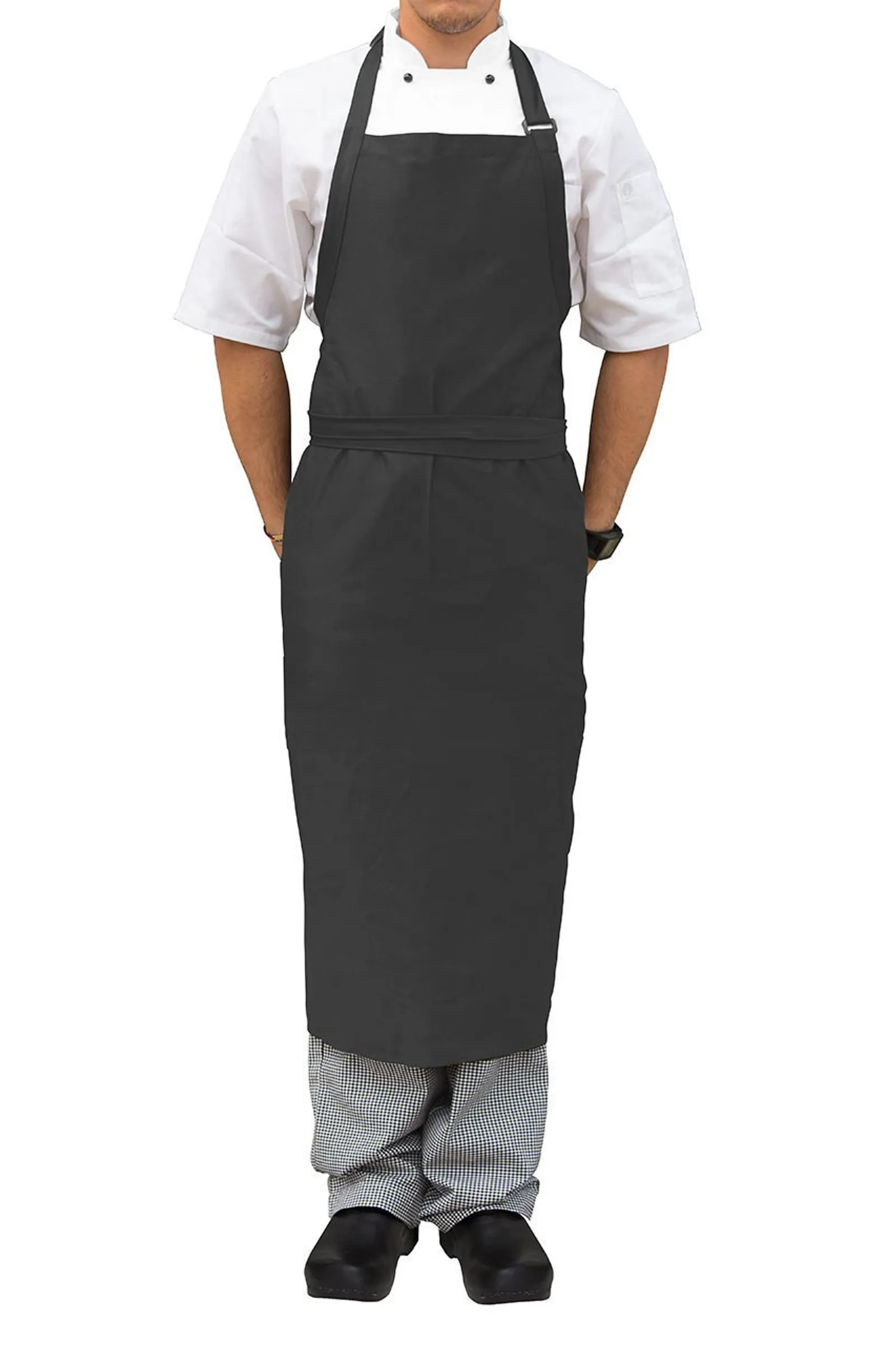 Chef Works A111-SLA Large Slate Bib Apron