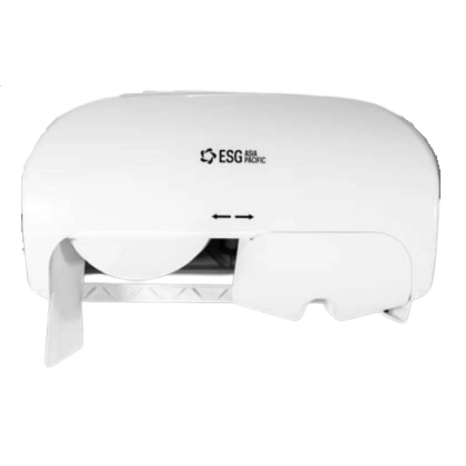 ESG SD204 - Slim 2-Roll Controlled-Use Toilet Tissue Dispenser - Gloss White