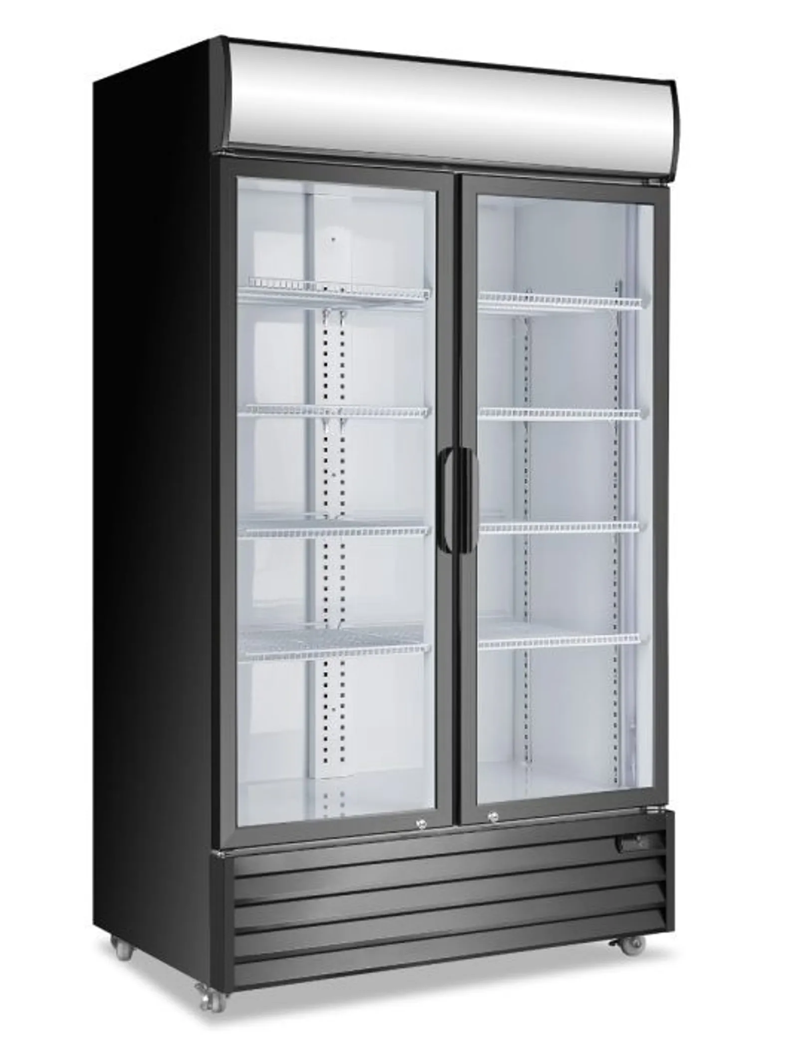 Atosa P1000WB-A - Double Glass Door Mounted Fridge 1130 mm