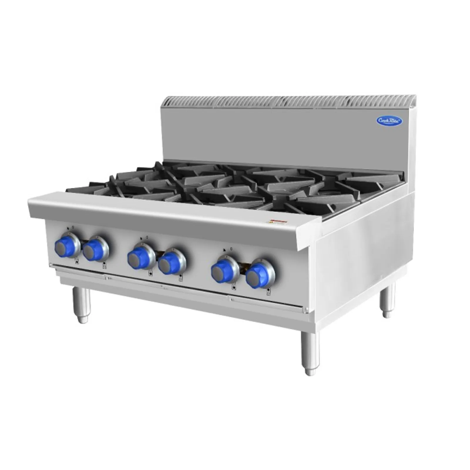 Cookrite AT80G6B-C-LPG - Open 6 Burner Cook Tops LPG