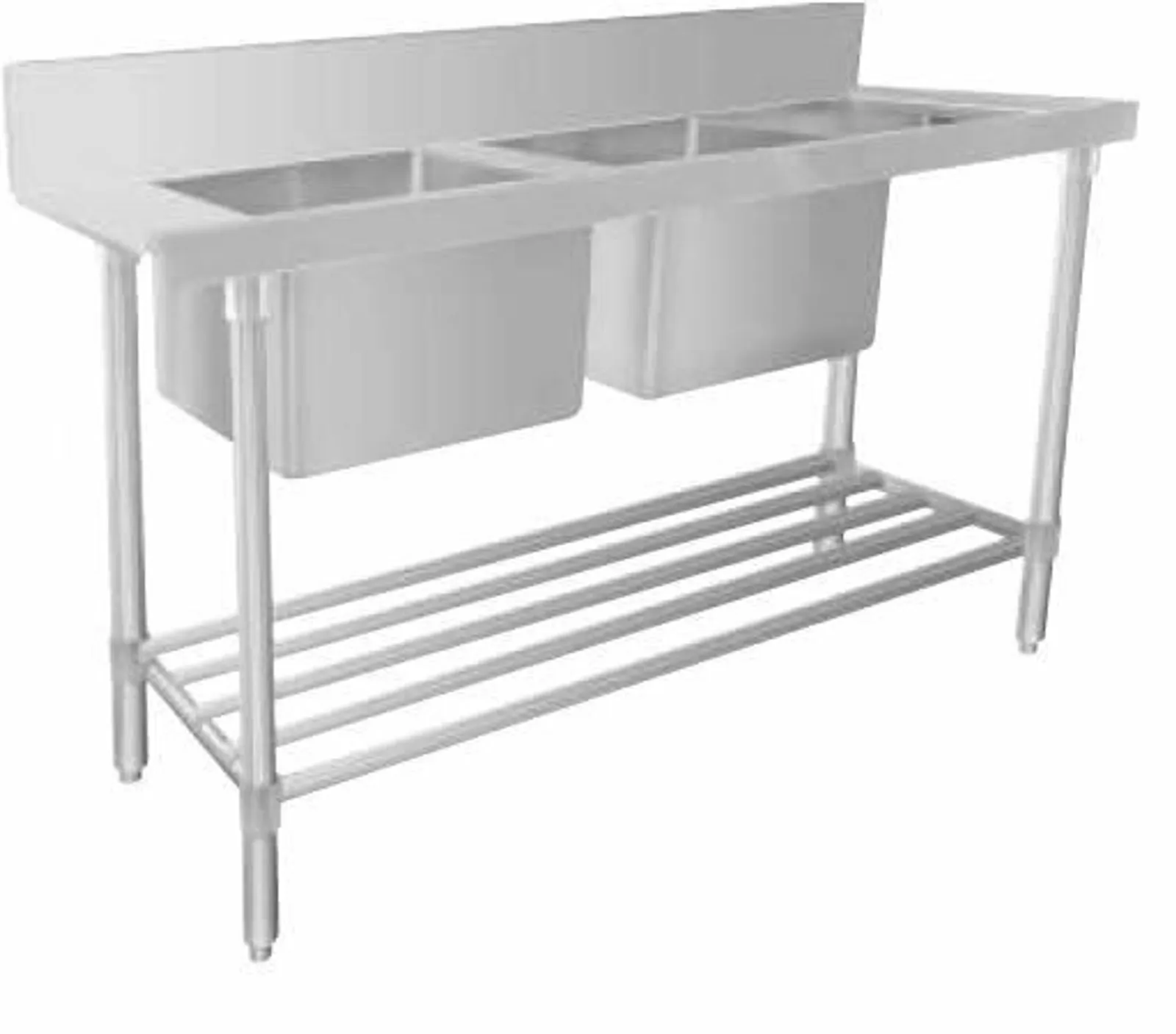 Mixrite WSS26165L - Stainless Steel Dishwasher Double Inlet Sink