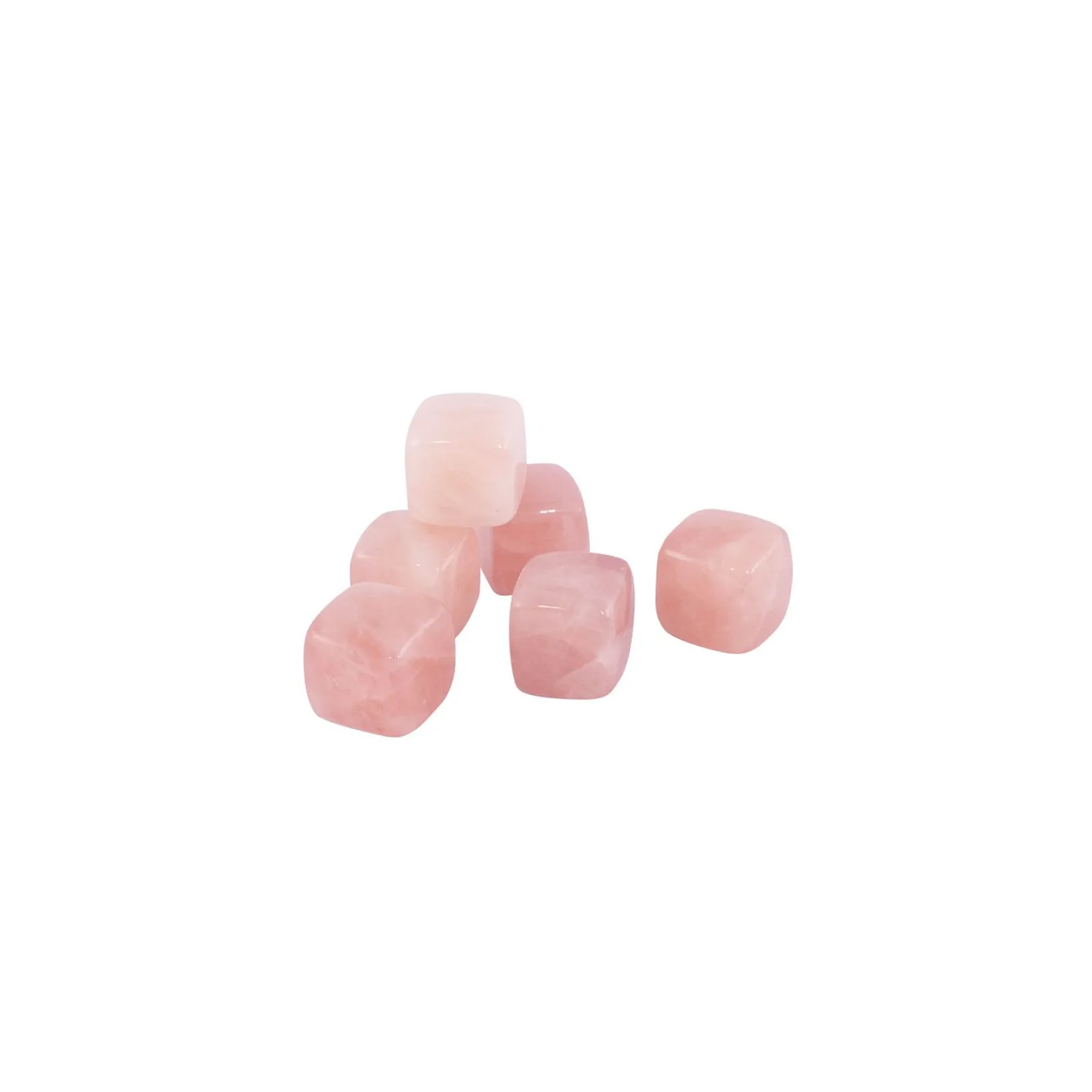 Avanti 16475 - Rose Quartz Gin and Wine Stones - Set of 6