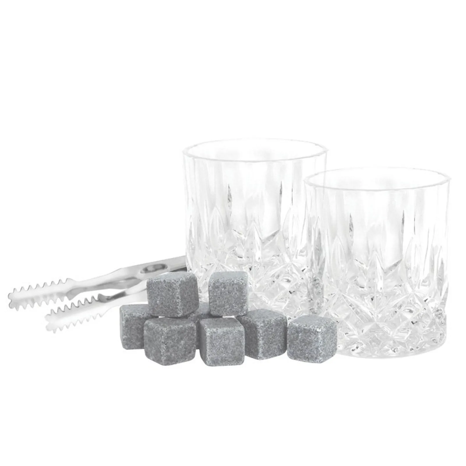 Avanti 16476 - Whisky Stone & Glass Gift Set in a Magnetic Gift Box