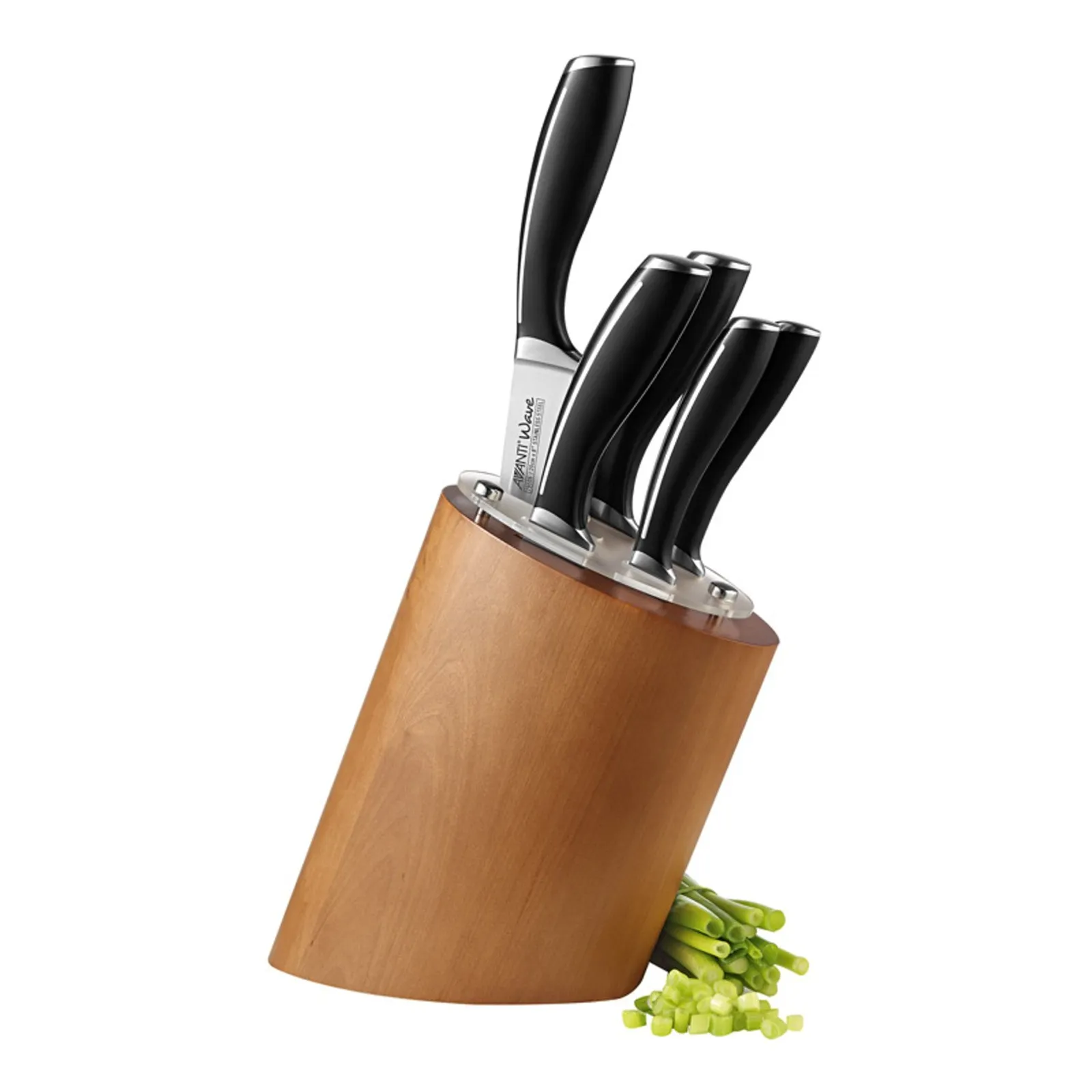 Avanti 78854 - 6 Piece Wave Birchwood Knife Block