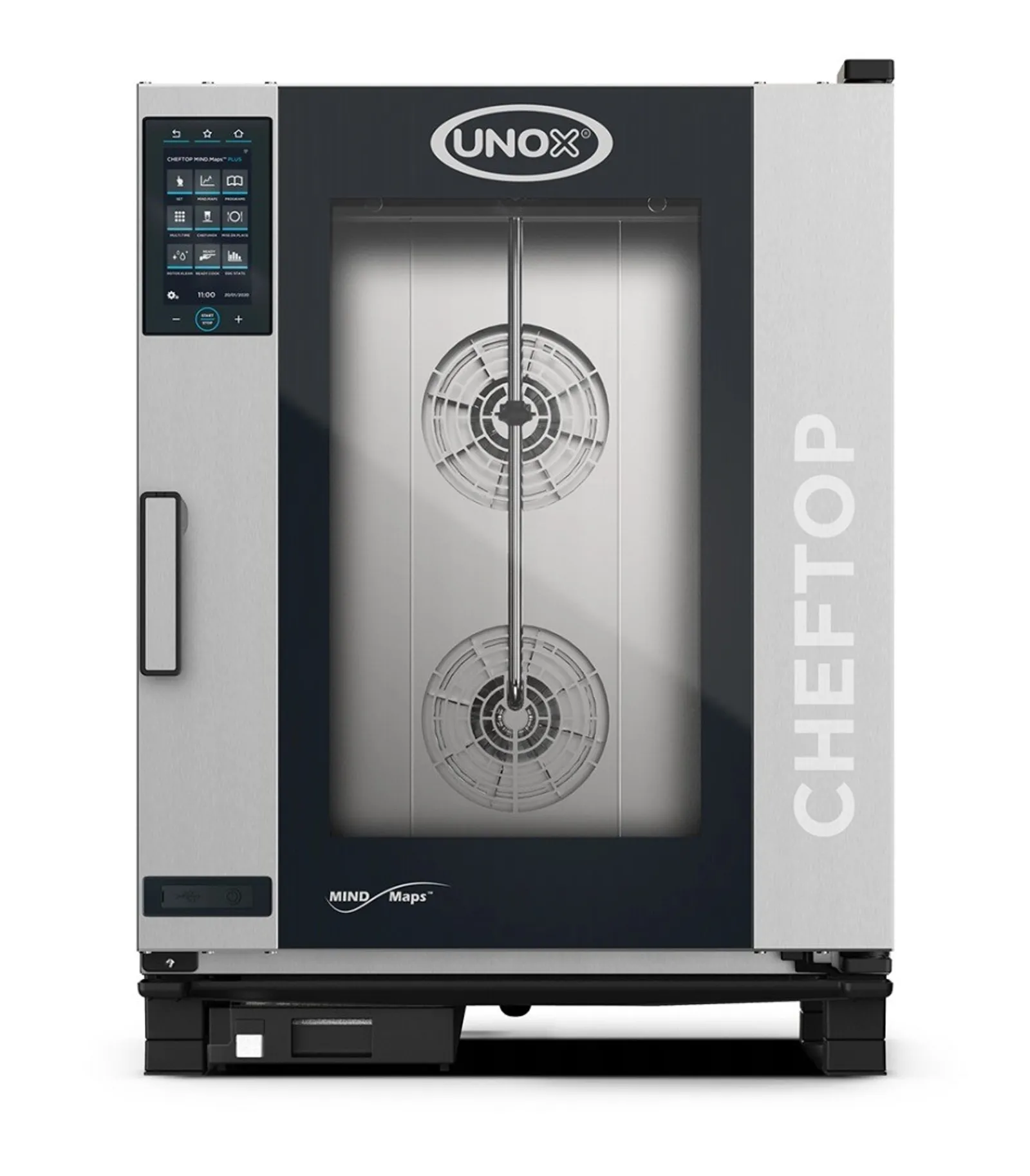 Unox XEVC-1011-GPLM-MS CHEFTOP MIND.Maps COUNTERTOP PLUS 10 trays GN 1/1 - Gas