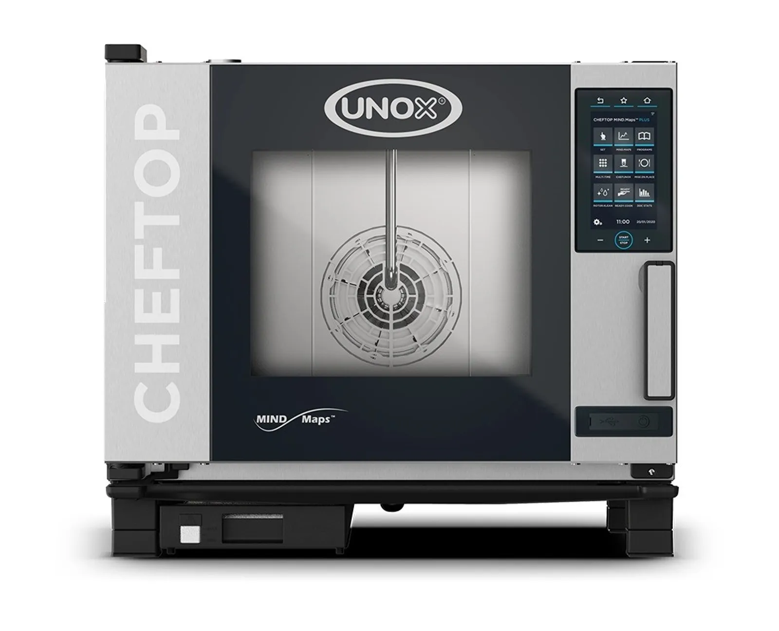 Unox XEVC-0511-GPRM-MS CHEFTOP MIND.Maps COUNTERTOP PLUS 5 trays GN 1/1 - Gas