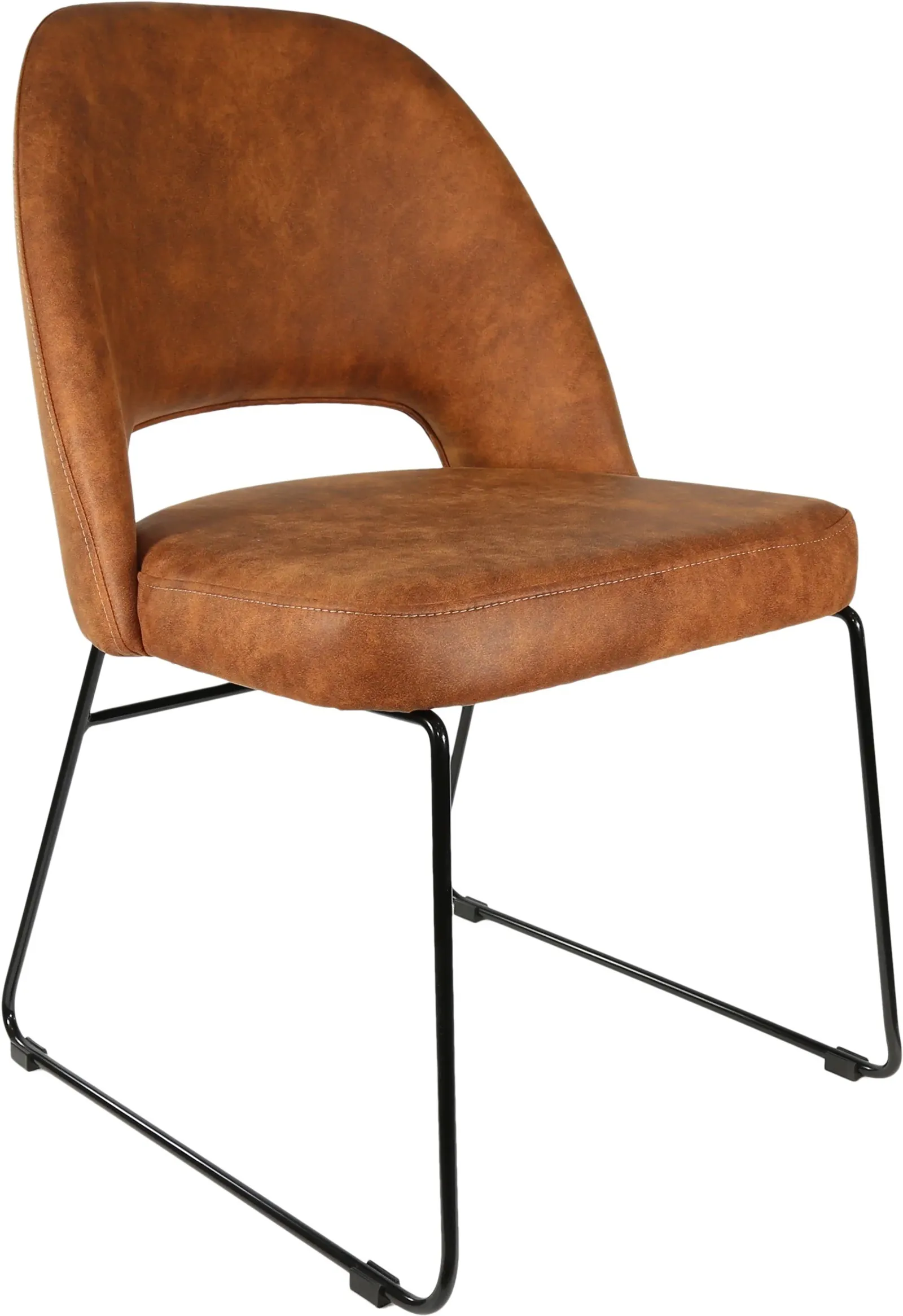 Durafurn Semifreddo Chair with Black Sled Base