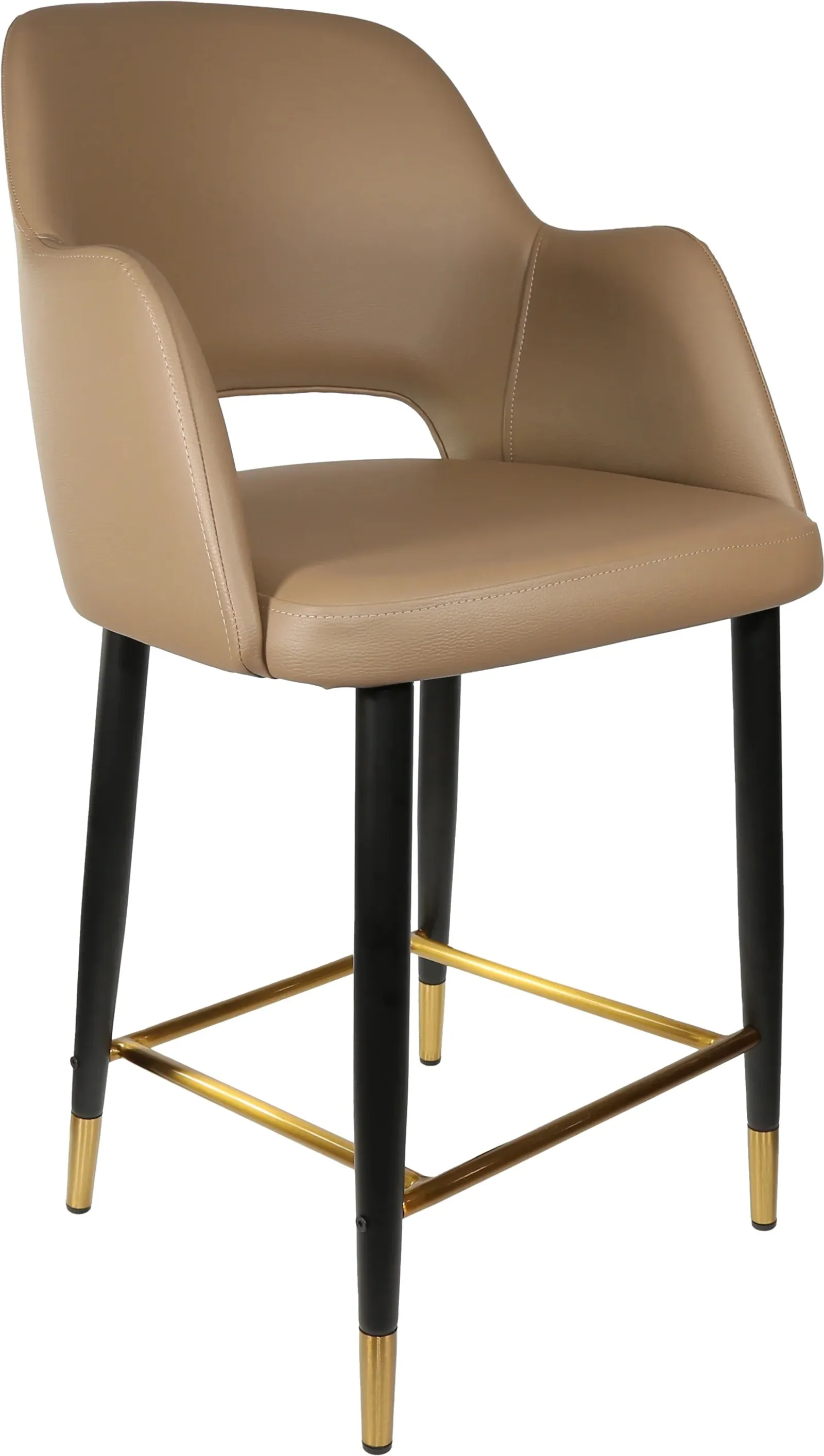 Durafurn Sorbet Counter Stool - Black Metal 650h Legs