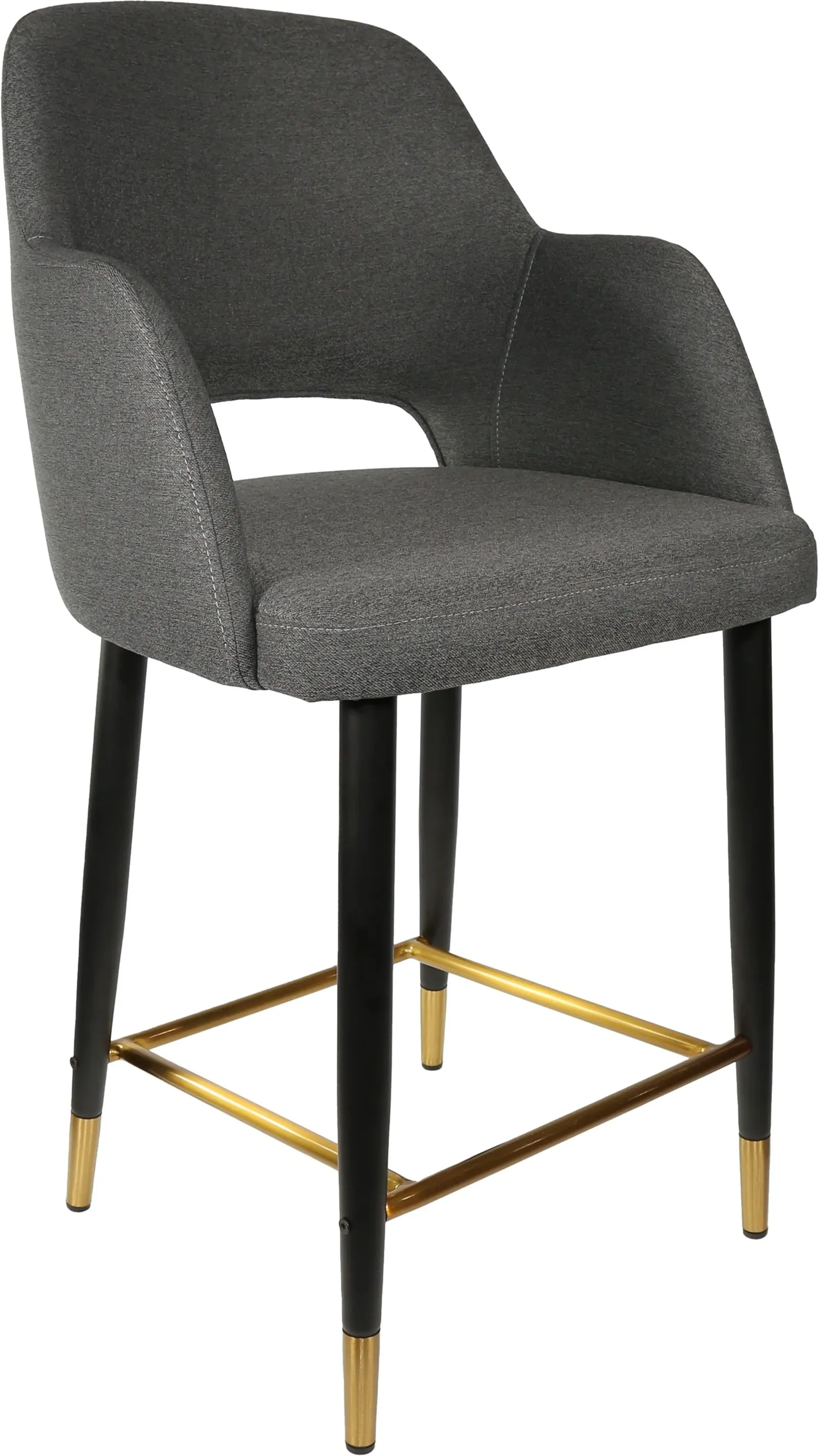 Durafurn Sorbet Counter Stool - Black Metal 650h Legs