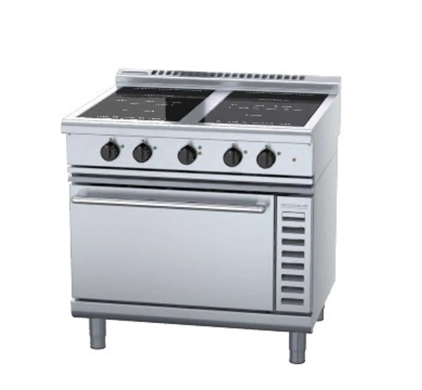 Waldorf 800 Series INL8410ECR3 - 900mm Induction Range Convection Oven Low Back Version