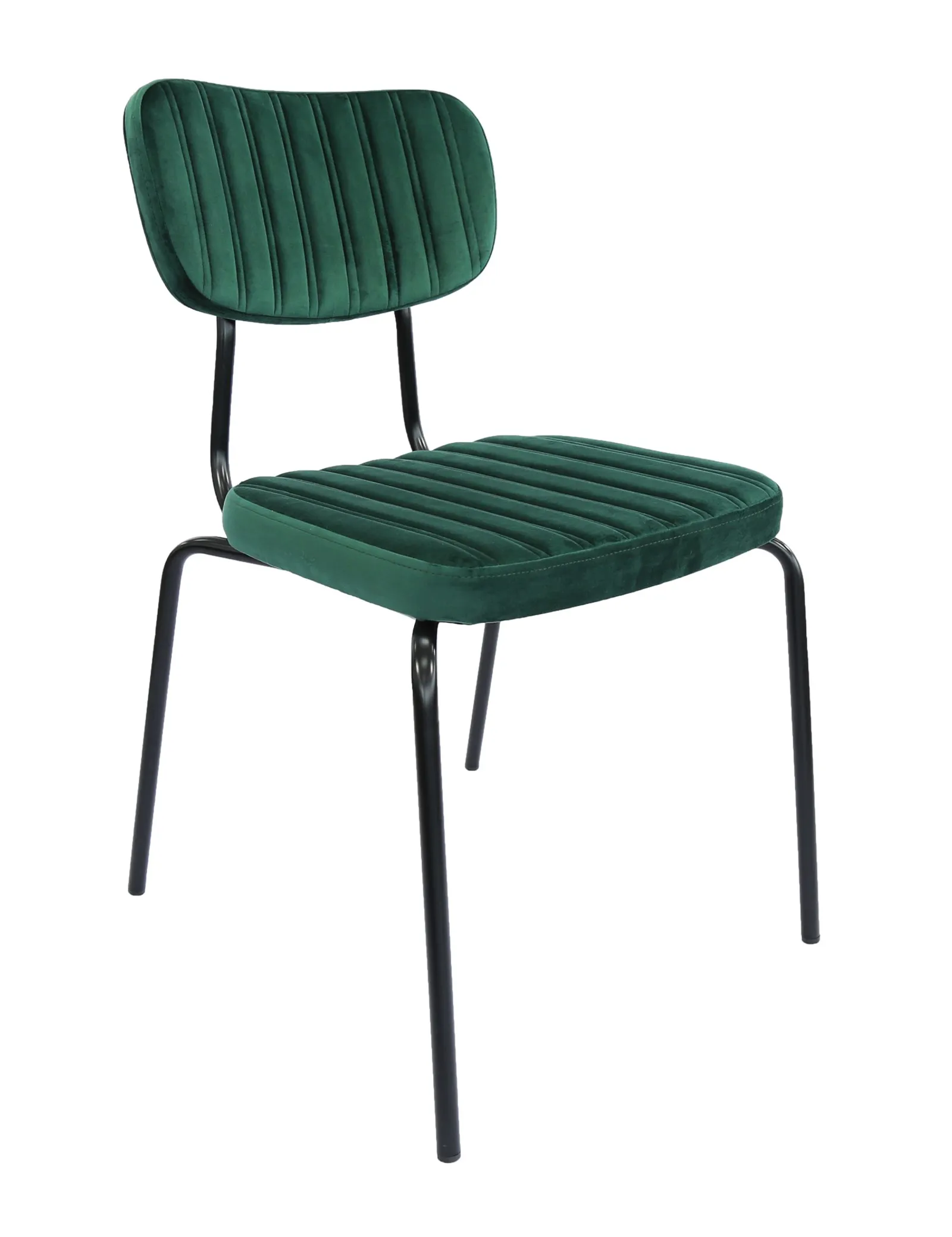 Durafurn FL-100-14001-116 - Tiramisu Chair - Black Frame /  Forest Green Velvet