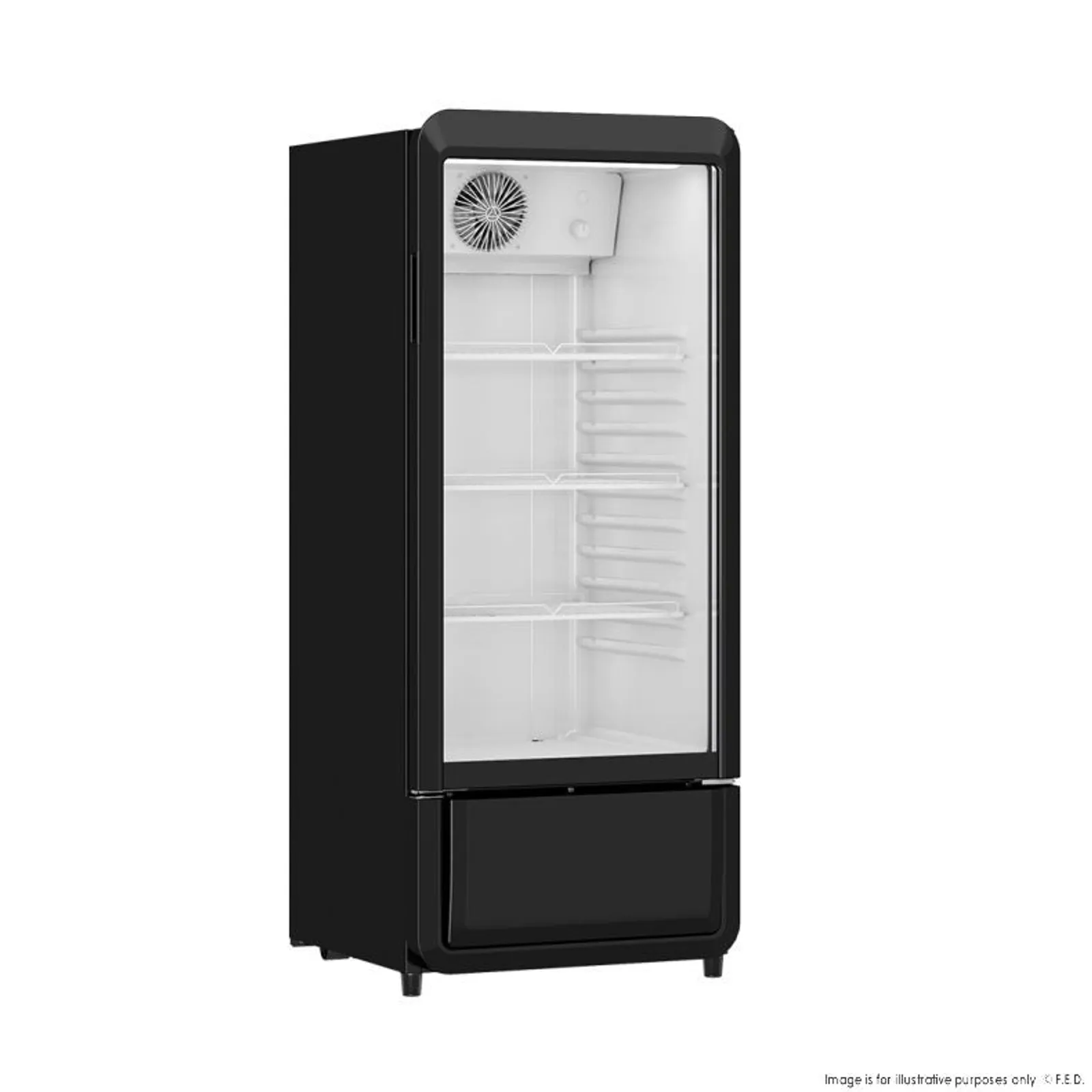 Thermaster SDC-178B - Upright Glass Door Beverage Fridge