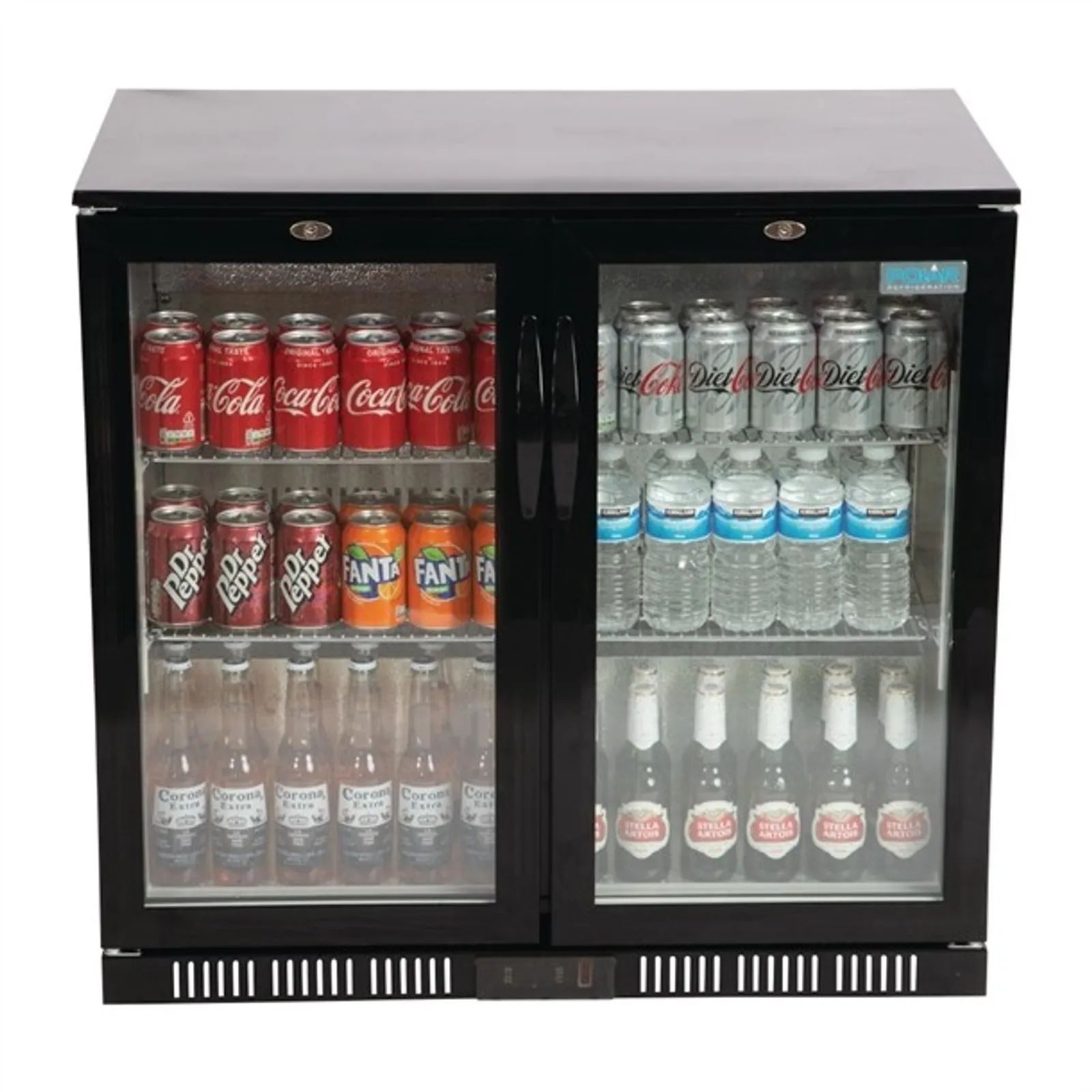 Polar GL012-A - G-Series Back Bar Cooler with Hinged Doors 198Ltr