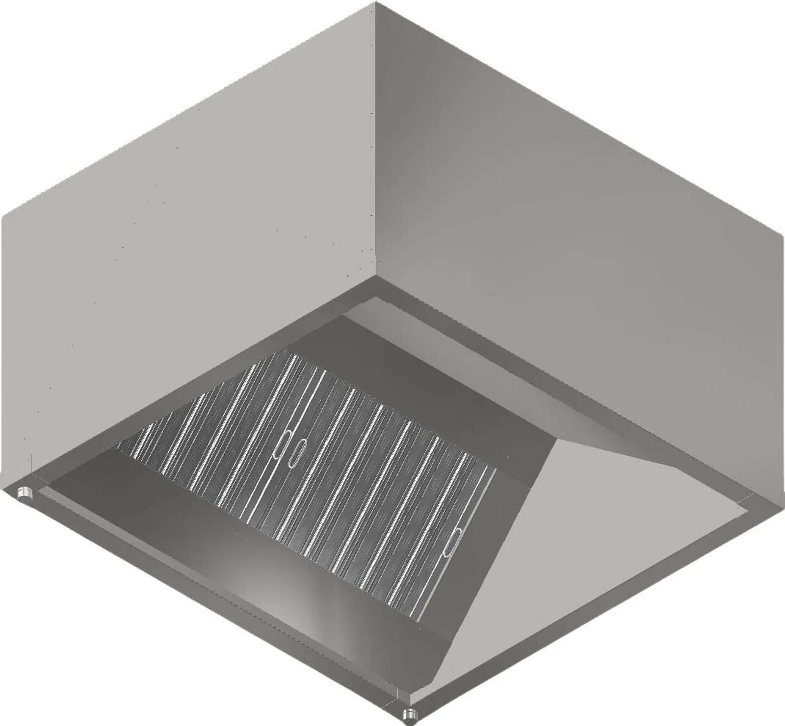 Xtracta 1200 - Commercial Kitchen Exhaust Canopy (1200W x 1100D x 700H)