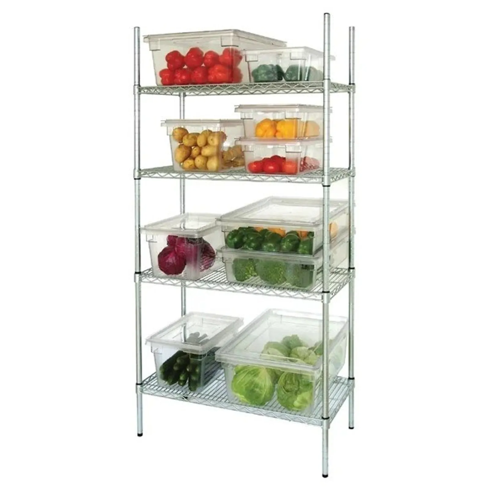 Vogue L927 - 4 Tier Wire Shelving Kit - 910x460mm