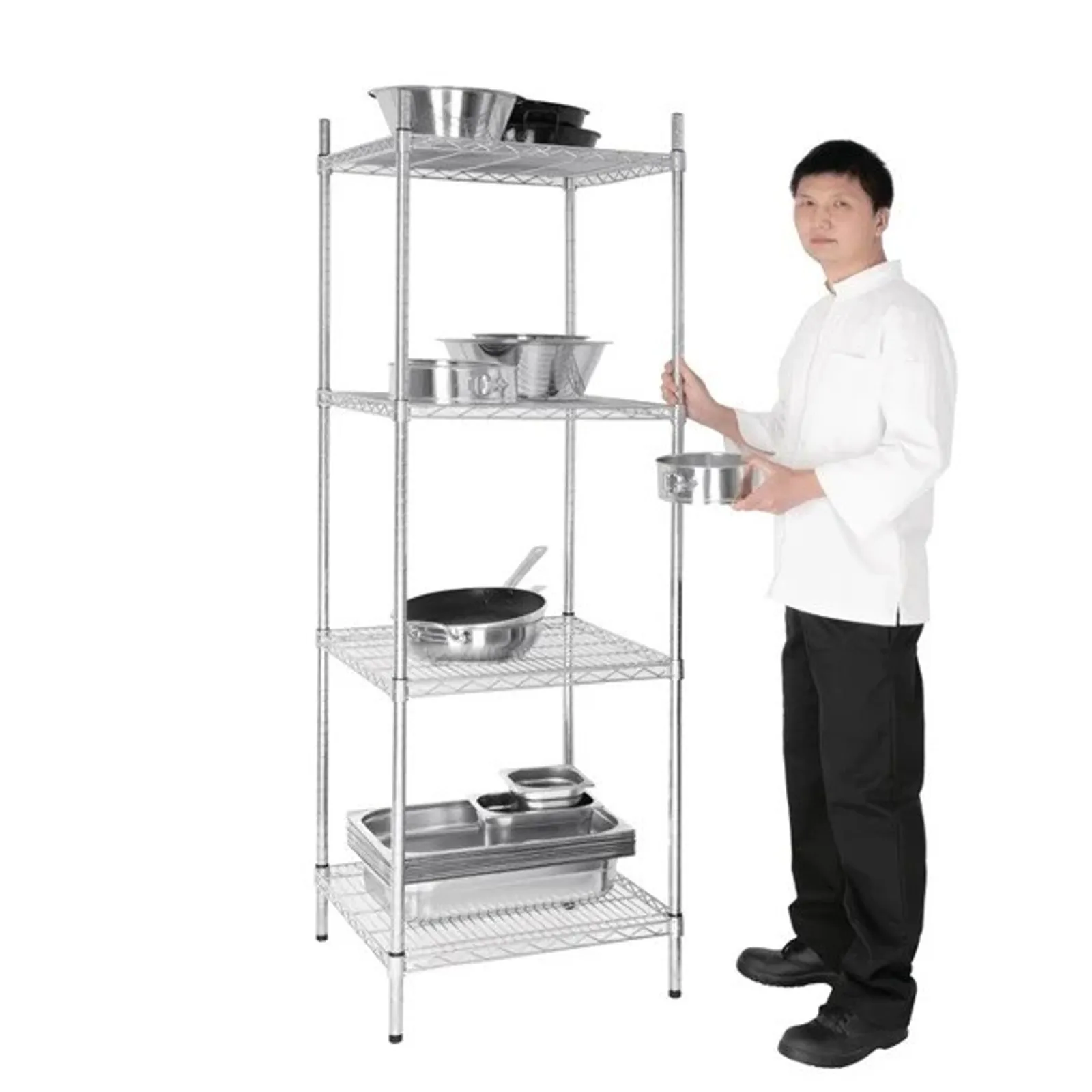 Vogue U884 - 4 Tier Wire Shelving Kit 610x610mm