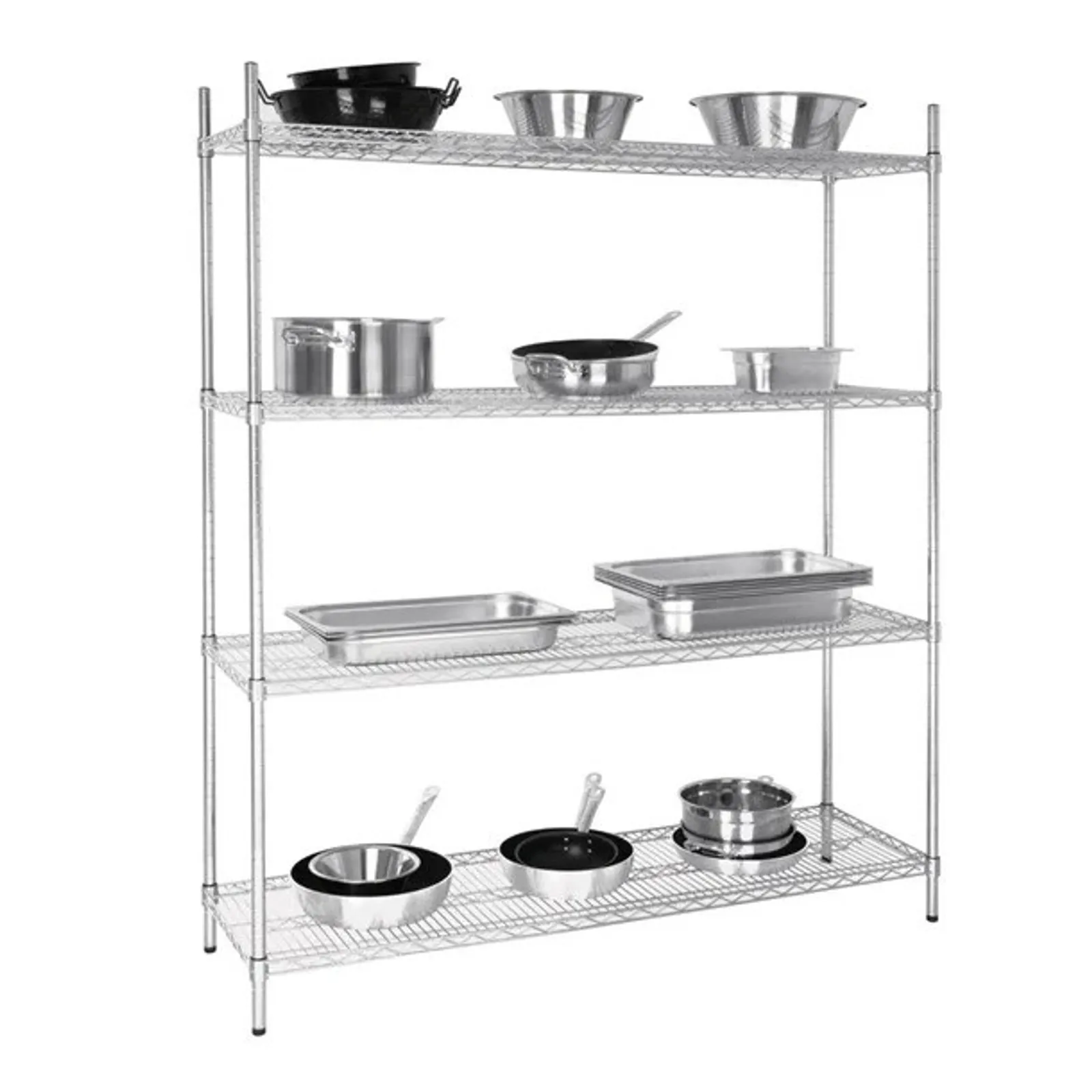 Vogue L929 - 4 Tier Wire Shelving Kit -1525x460mm