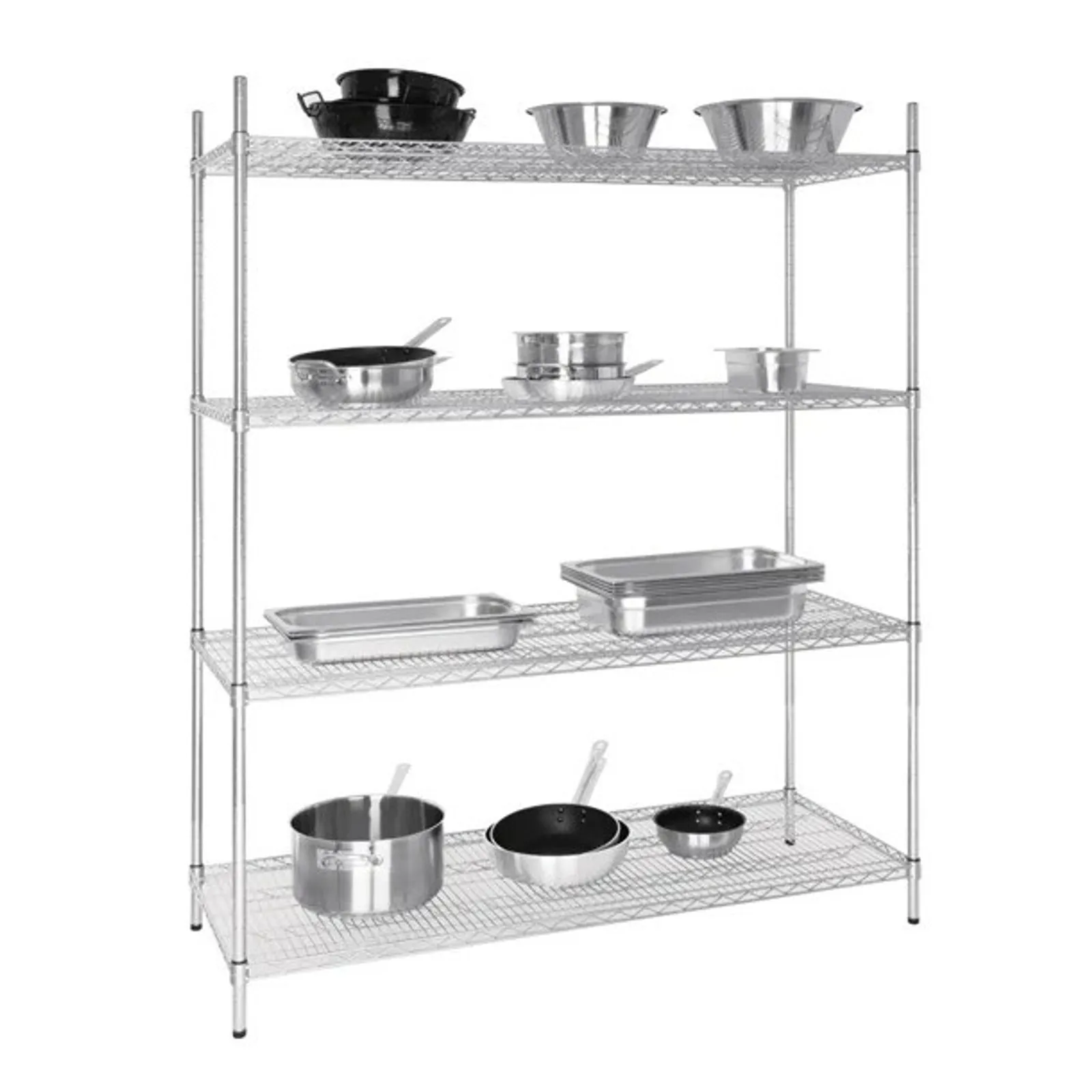 Vogue U258 - 4 Tier Wire Shelving Kit 1525x610mm