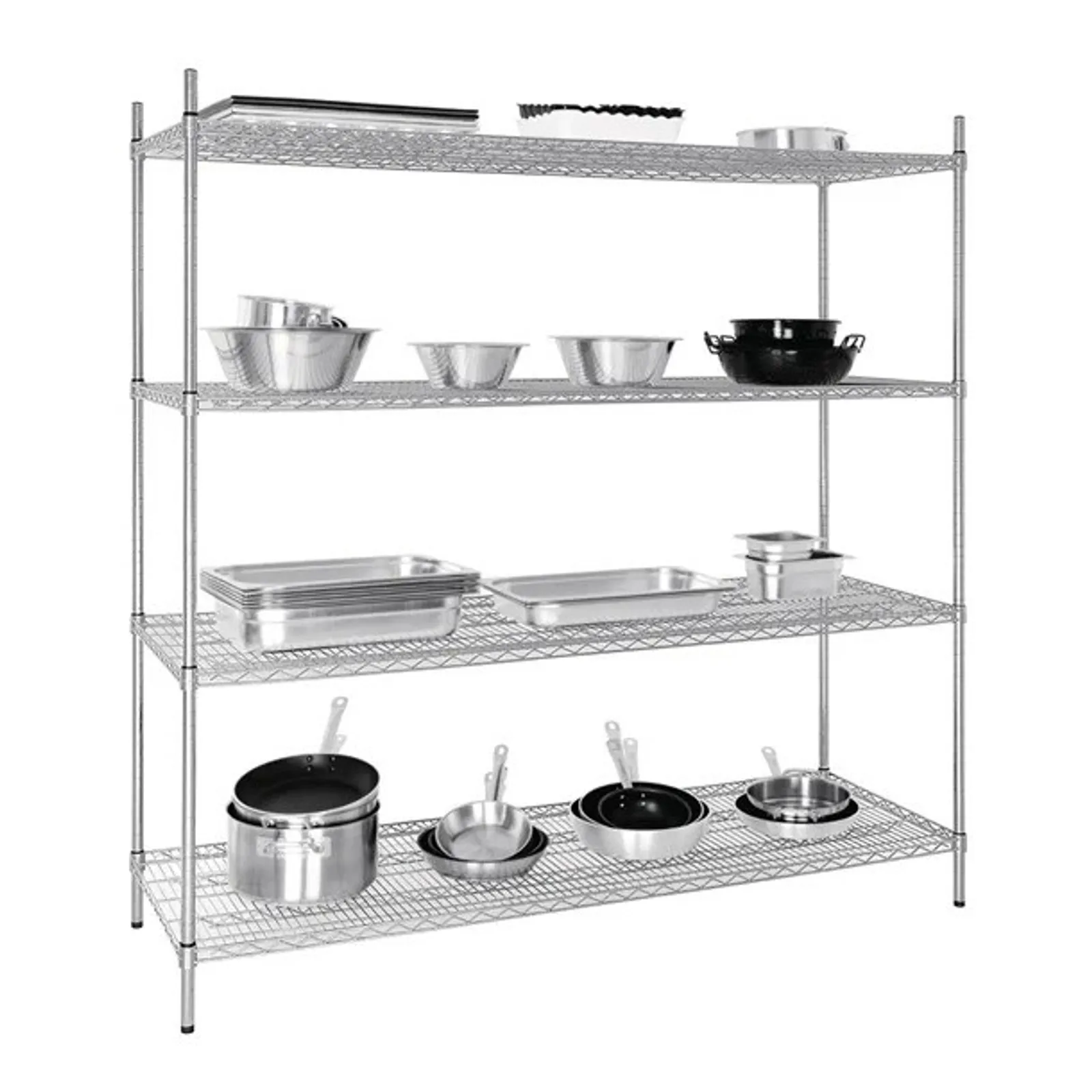 Vogue U259 - 4 Tier Wire Shelving Kit 1830x610mm