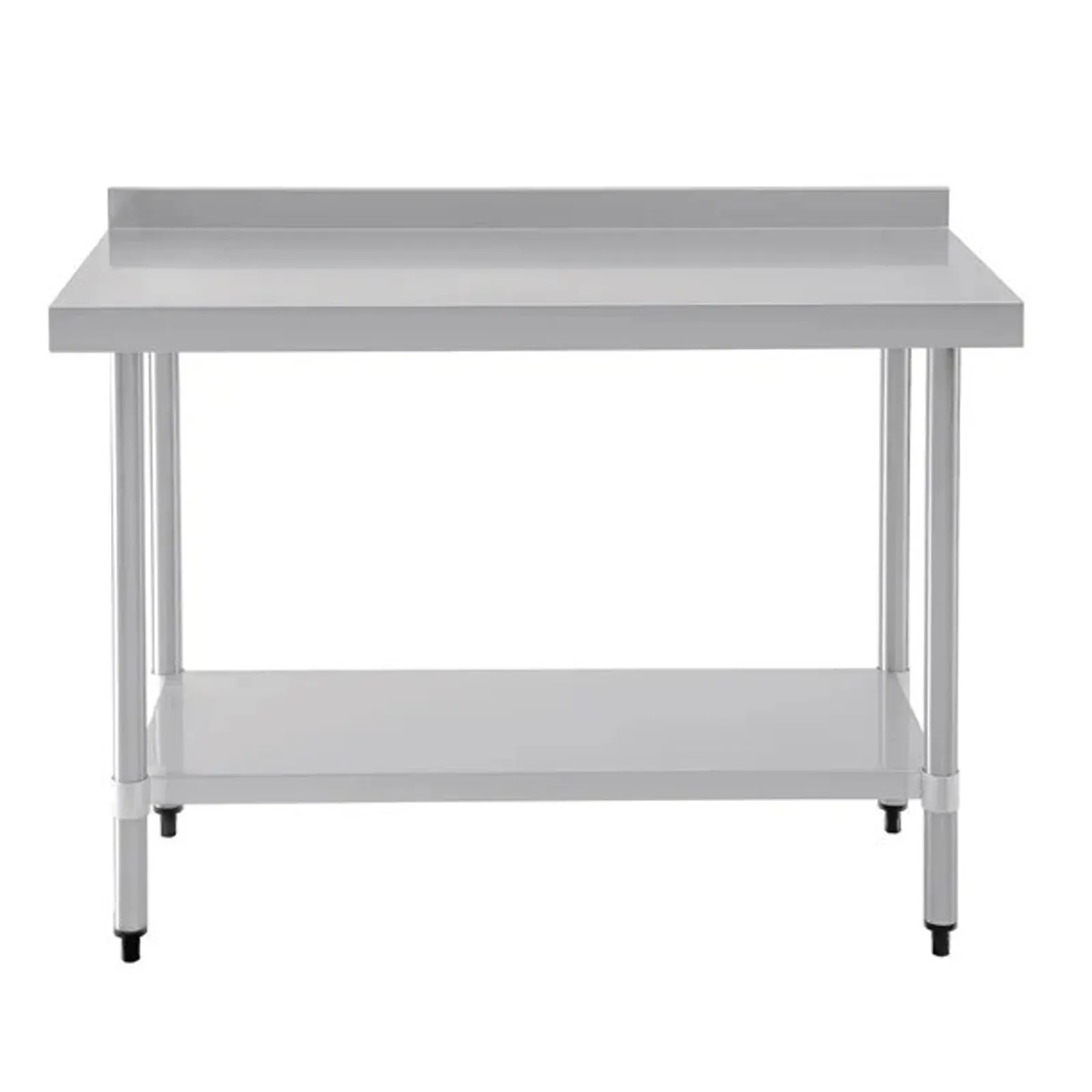 Vogue T381 - Stainless Steel Prep Table with Splashback 1200mm