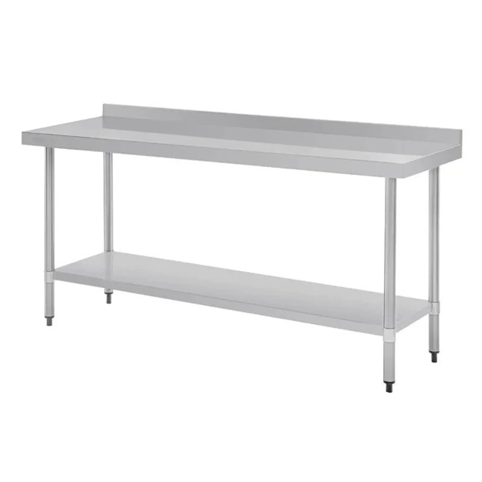 Vogue T383 - Stainless Steel Prep Table with Splashback 1800mm