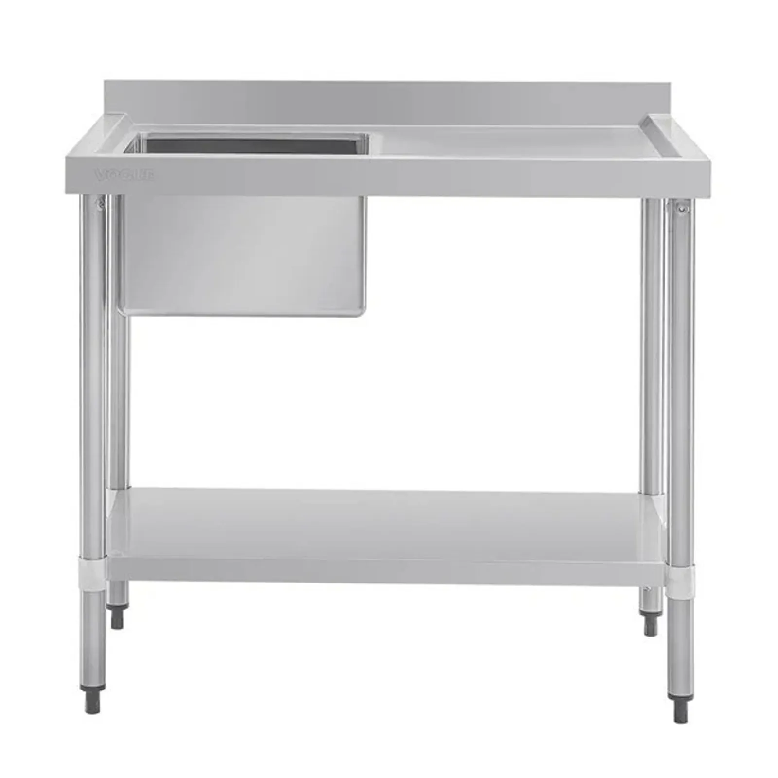 Vogue HC900 - Single Bowl Sink R/H Drainer - 1000mm 90mm Drain