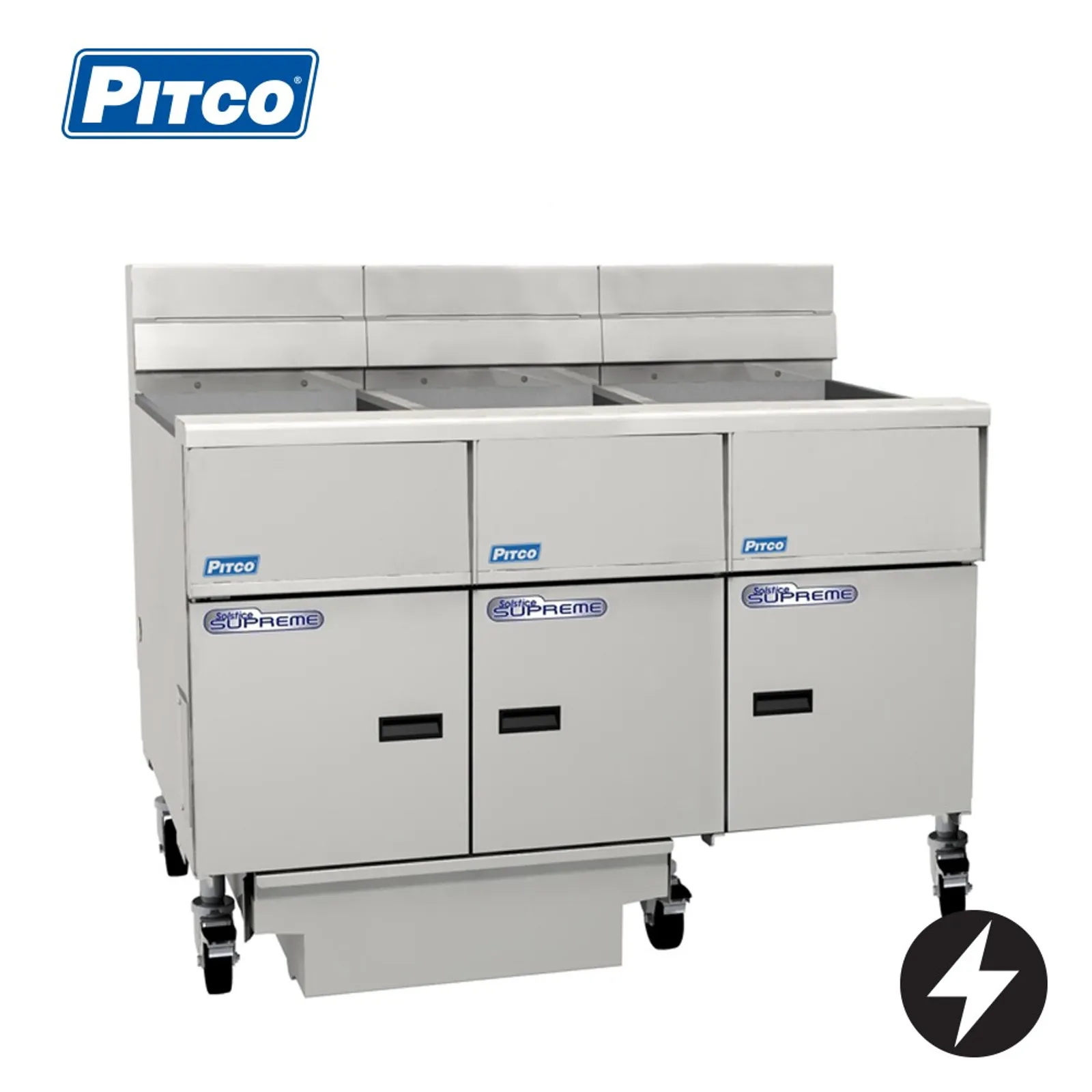 Pitco SE14-3/FD - Solstice 3 Bank Fryer, Electric