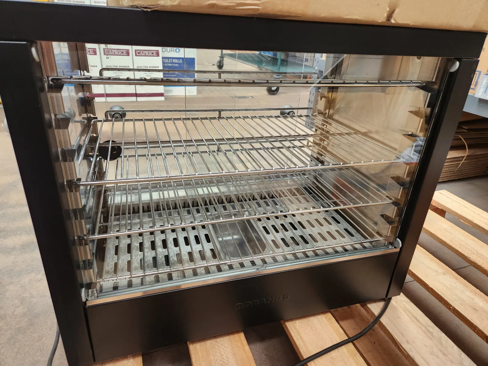 Roband PMB50L - Black Pie Warmer - 50 Pies - USED