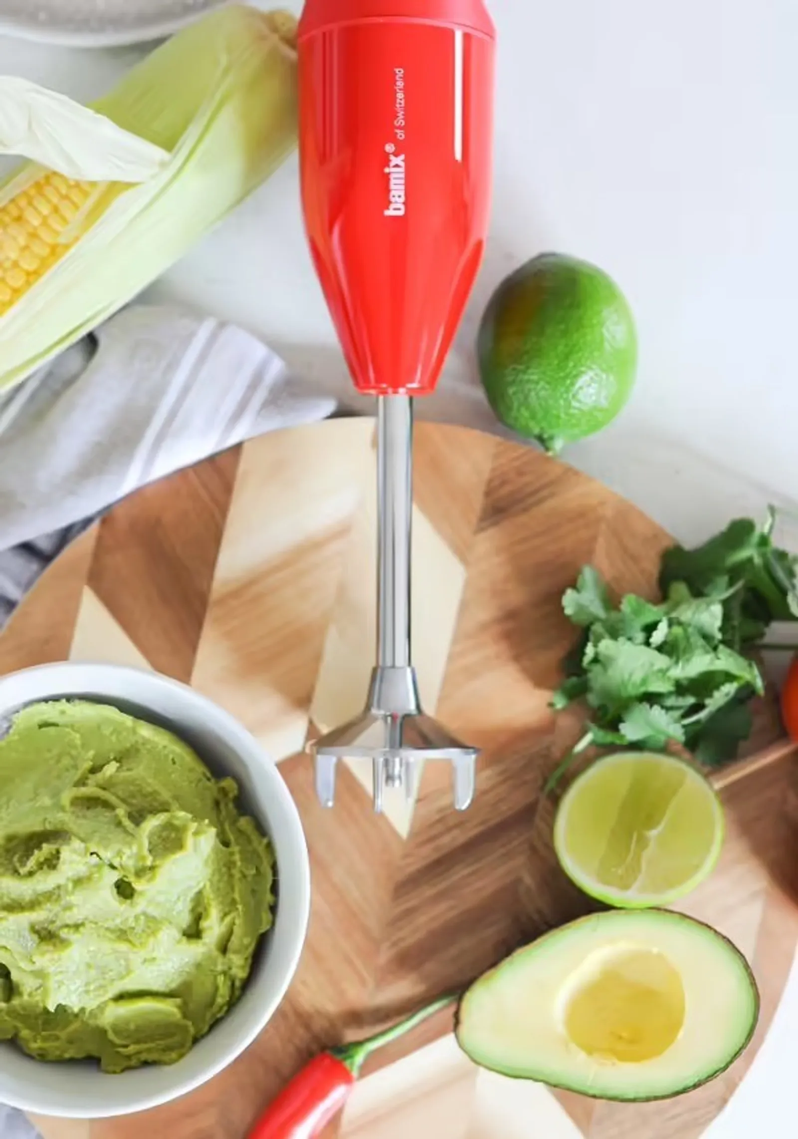 Bamix 76011 - Classic Immersion Blender 140W Red