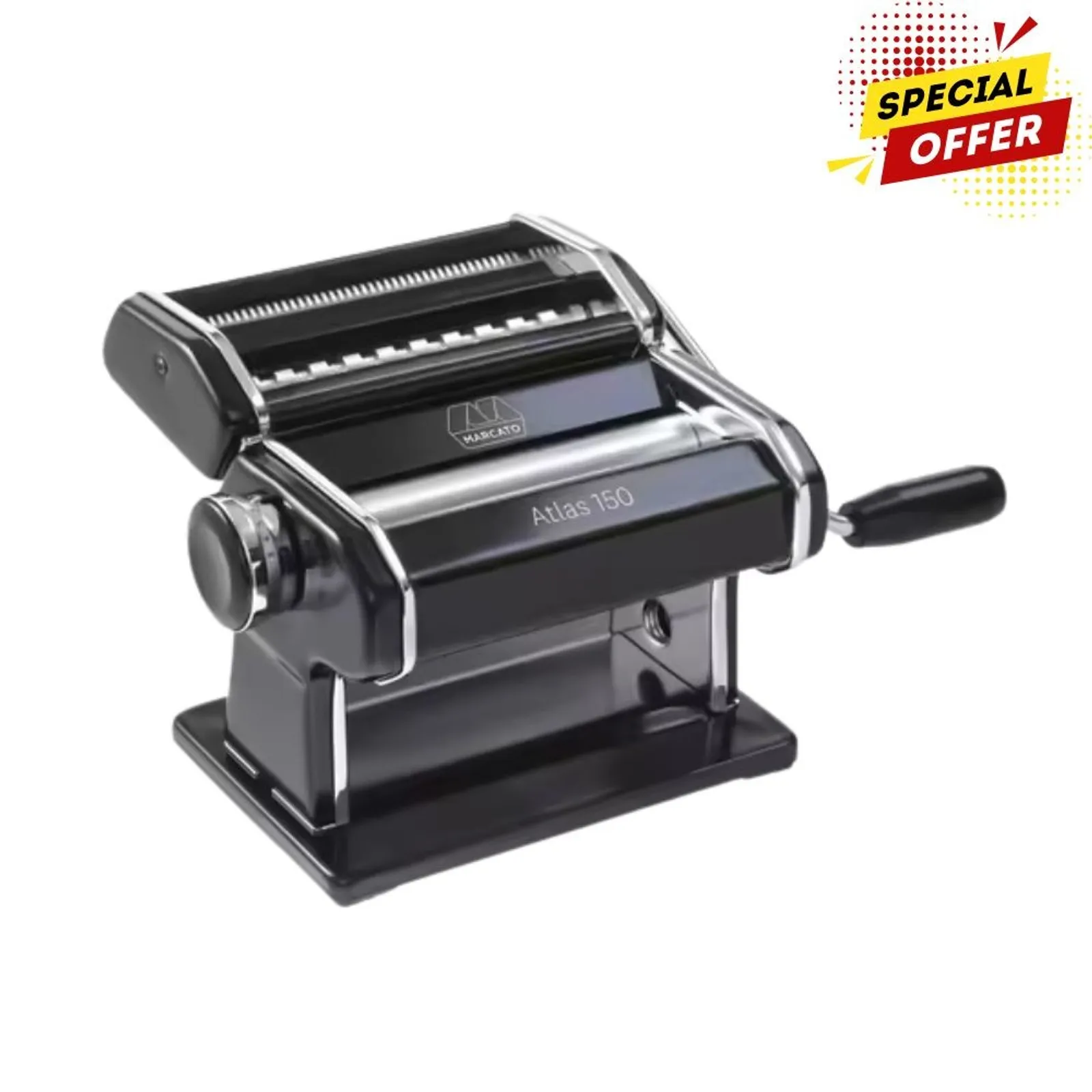 Marcato 2727 - Atlas 150 Design Pasta Machine - Black