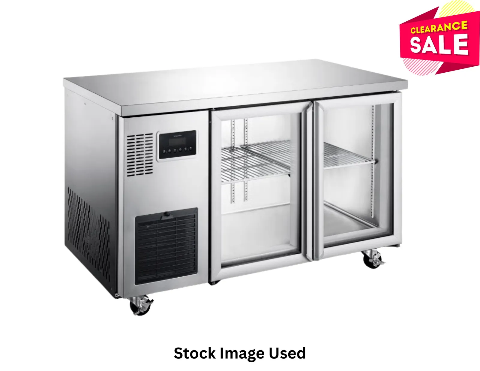 Williams HTU2GS Topaz - 2 Glass Door Undercounter Fridge - Aged Stock (3)