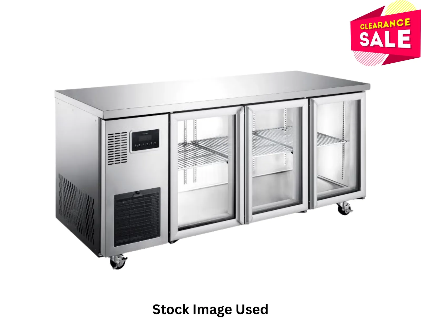 Williams HTU3GS Topaz - 3 Glass Door Undercounter Fridge - Aged Stock (4)