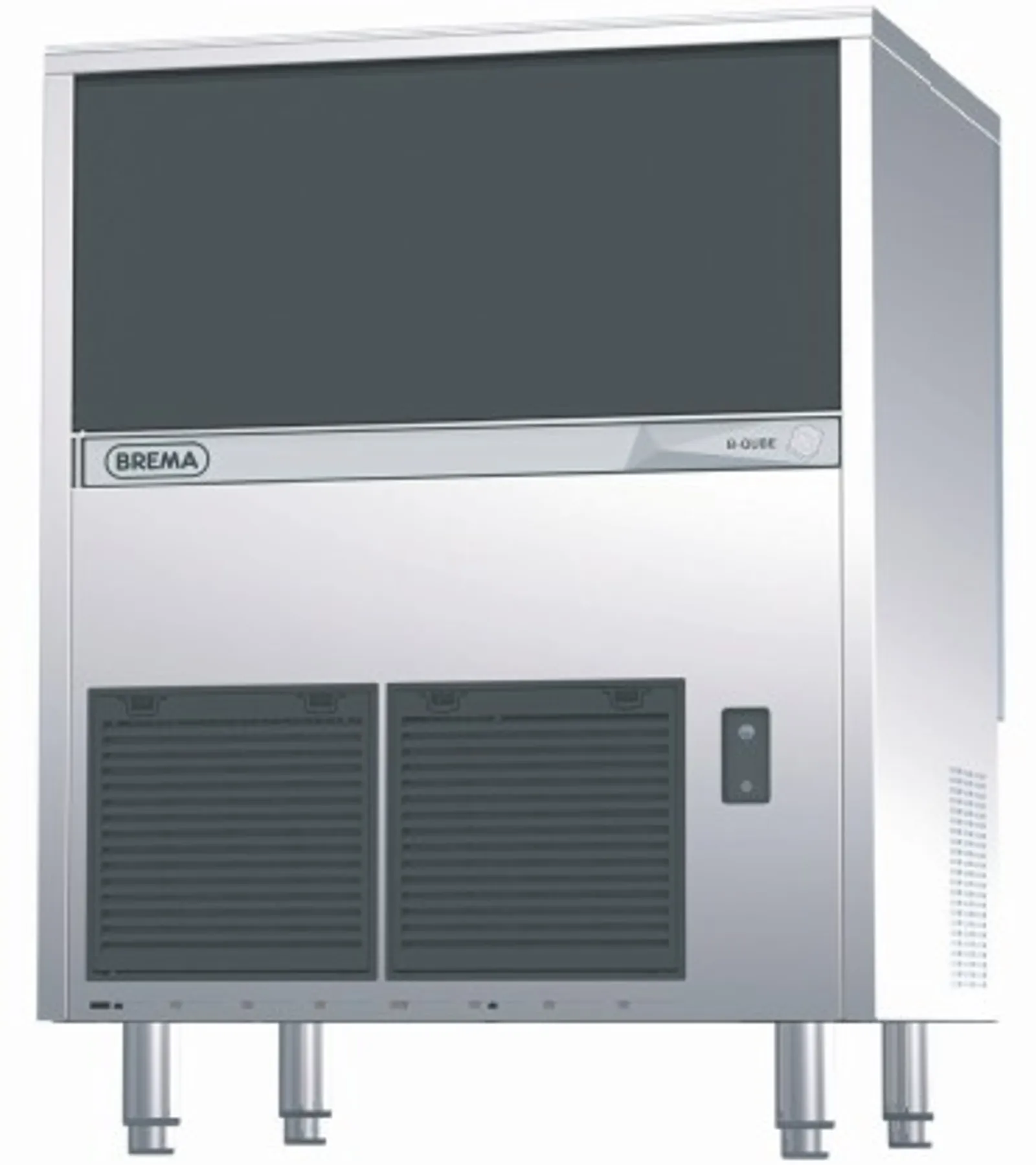Brema CB640A-HCQ-DP - 23G Ice Maker w.Internal Storage Bin UpTo 72Kg Production 40Kg Storage AWS R290 refrigerant