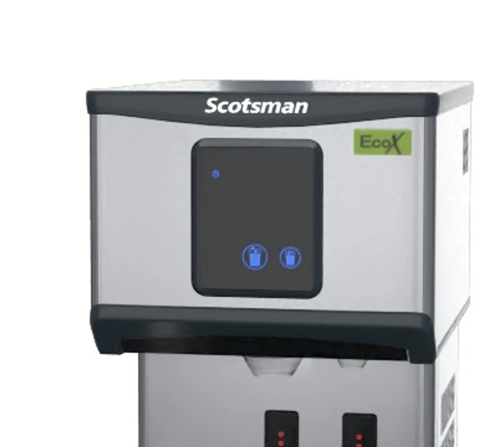 Scotsman DXN 107 AS - 61kg Ice Maker - Cubelet Ice & Water Dispenser
