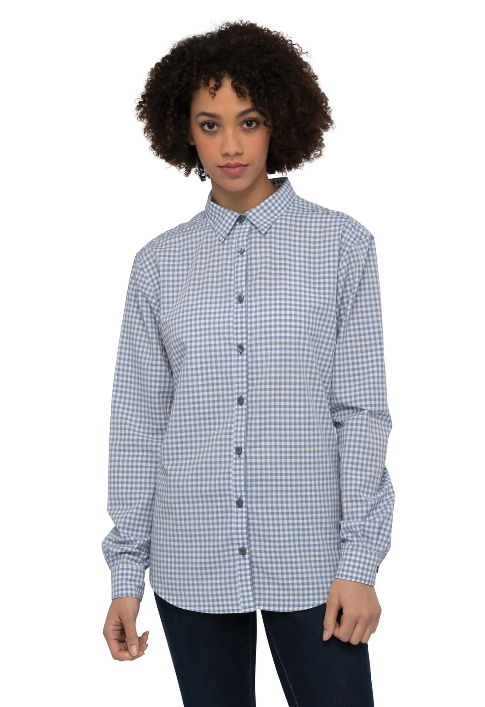 Chef Works SHC05W Long Sleeve Womens Gingham Shirt