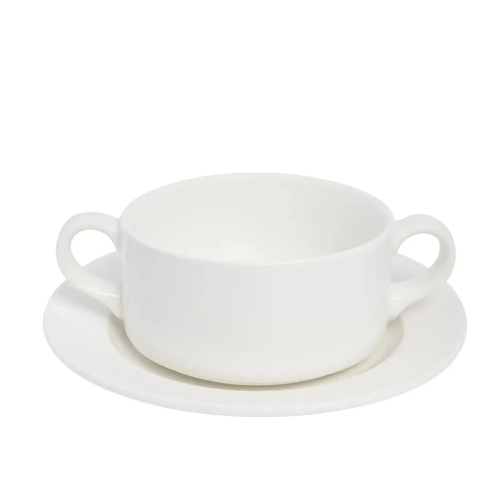 KH Duraware 61125 - Double Handle Soup Bowl Saucer To Suit 165mm