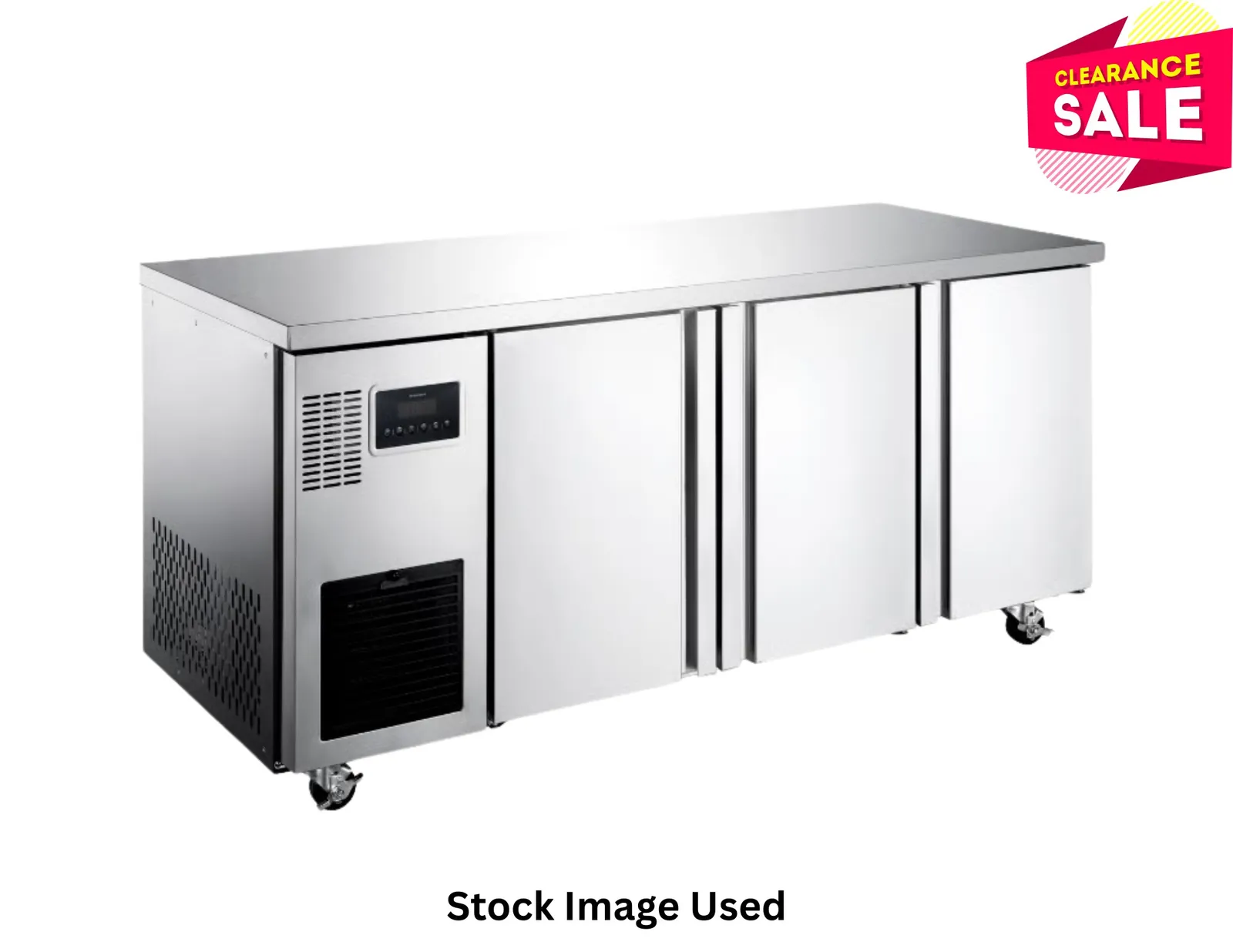 Williams LTU3SS Topaz - 3 Door Underbench Freezer 384L - Aged Stock