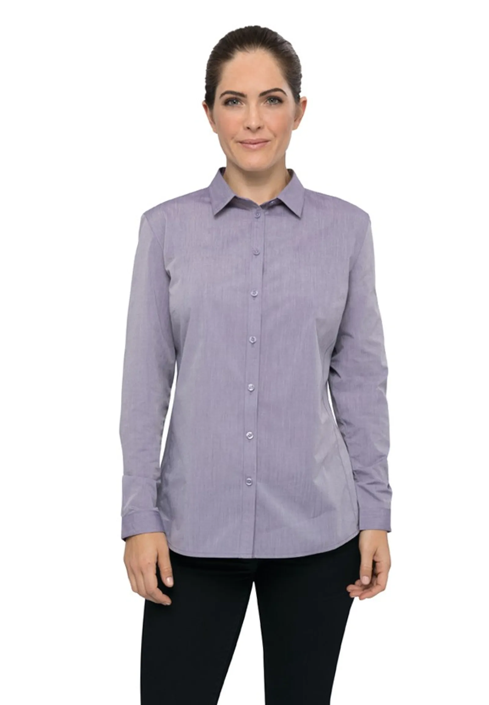 Chef Works SHC06W Modern Chambray Womens Dress Shirt