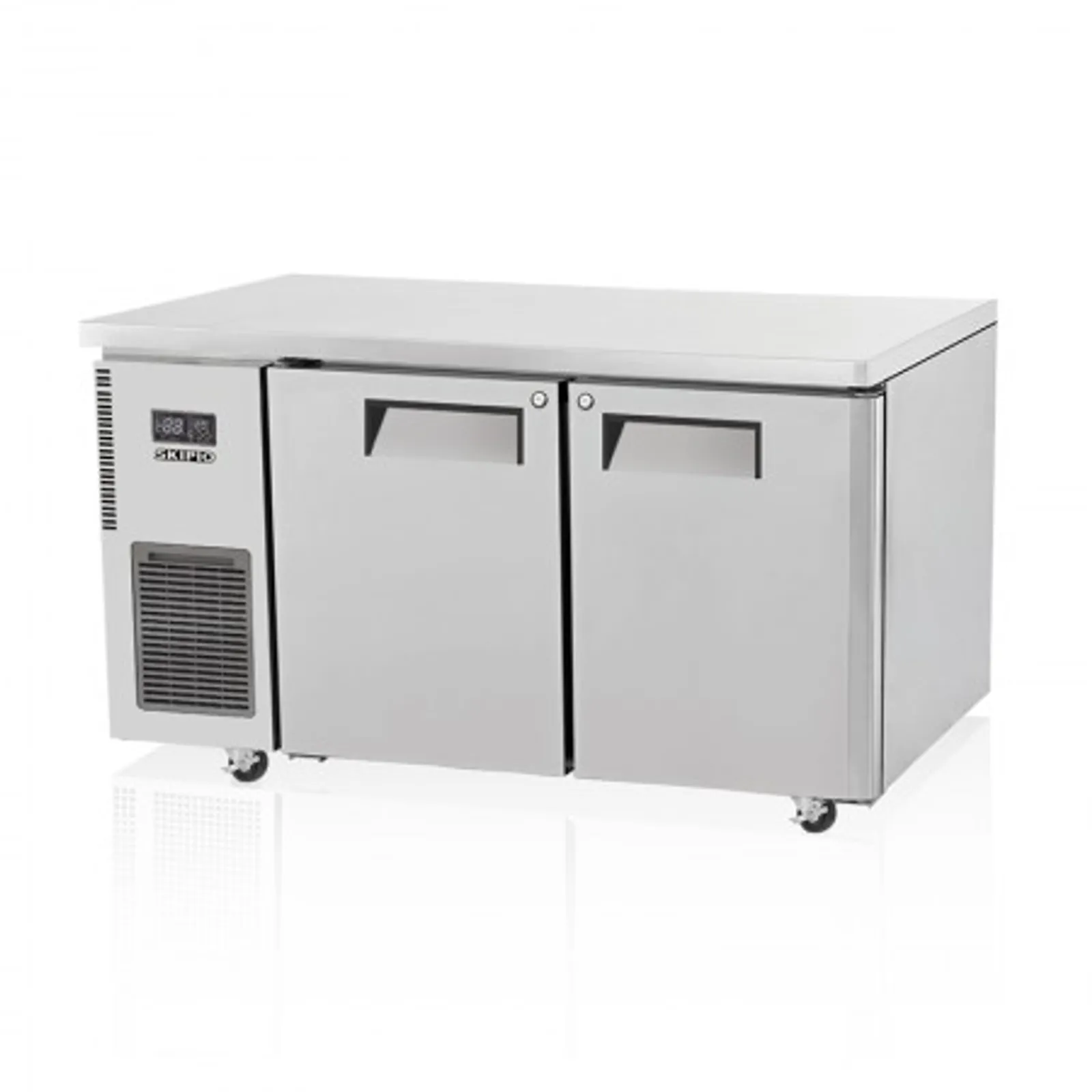 Skipio SUF15-2 - 2 Solid Door Under Counter Freezer, 600mm Deep
