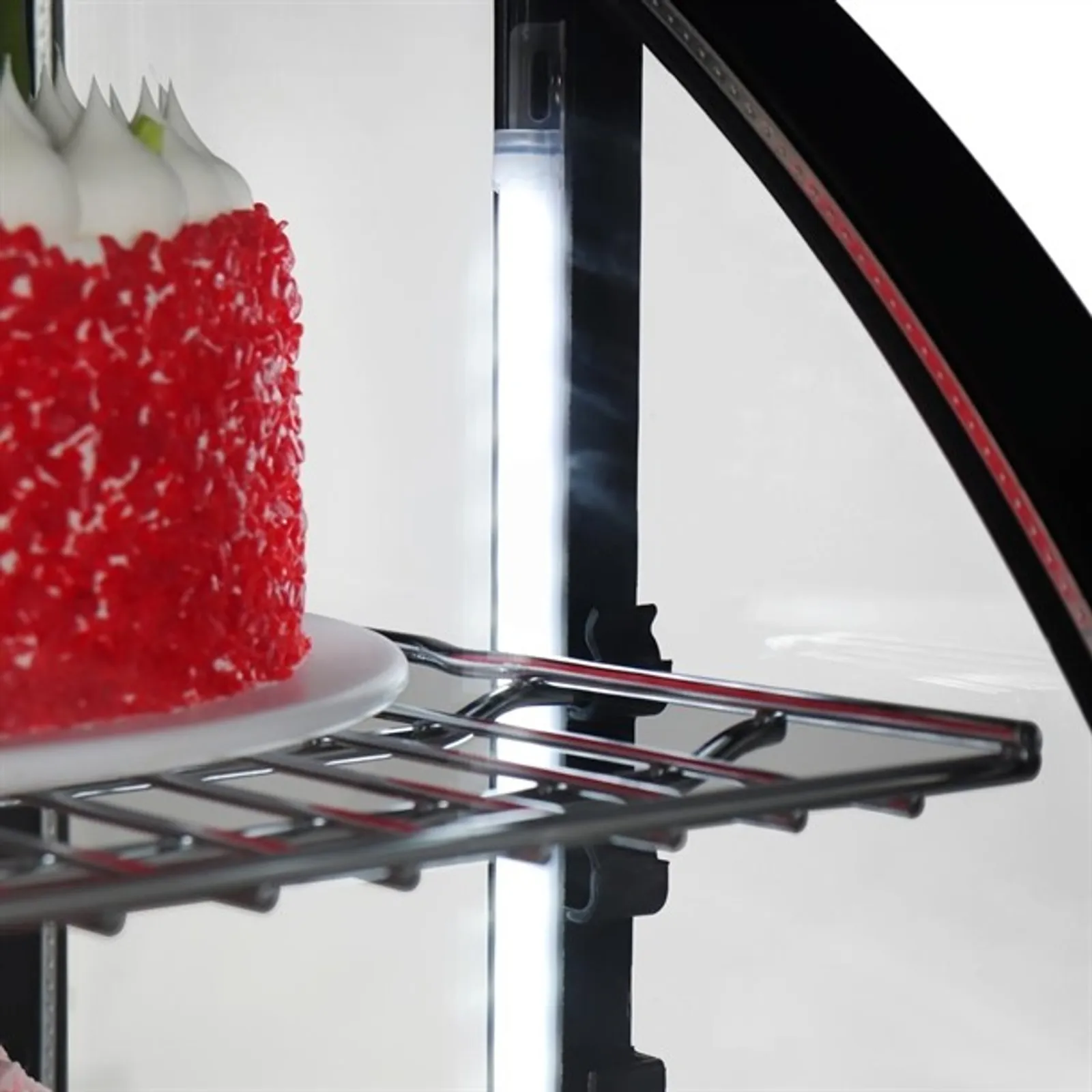 Polar CU636-A - Countertop Display Fridge 100Ltr Black