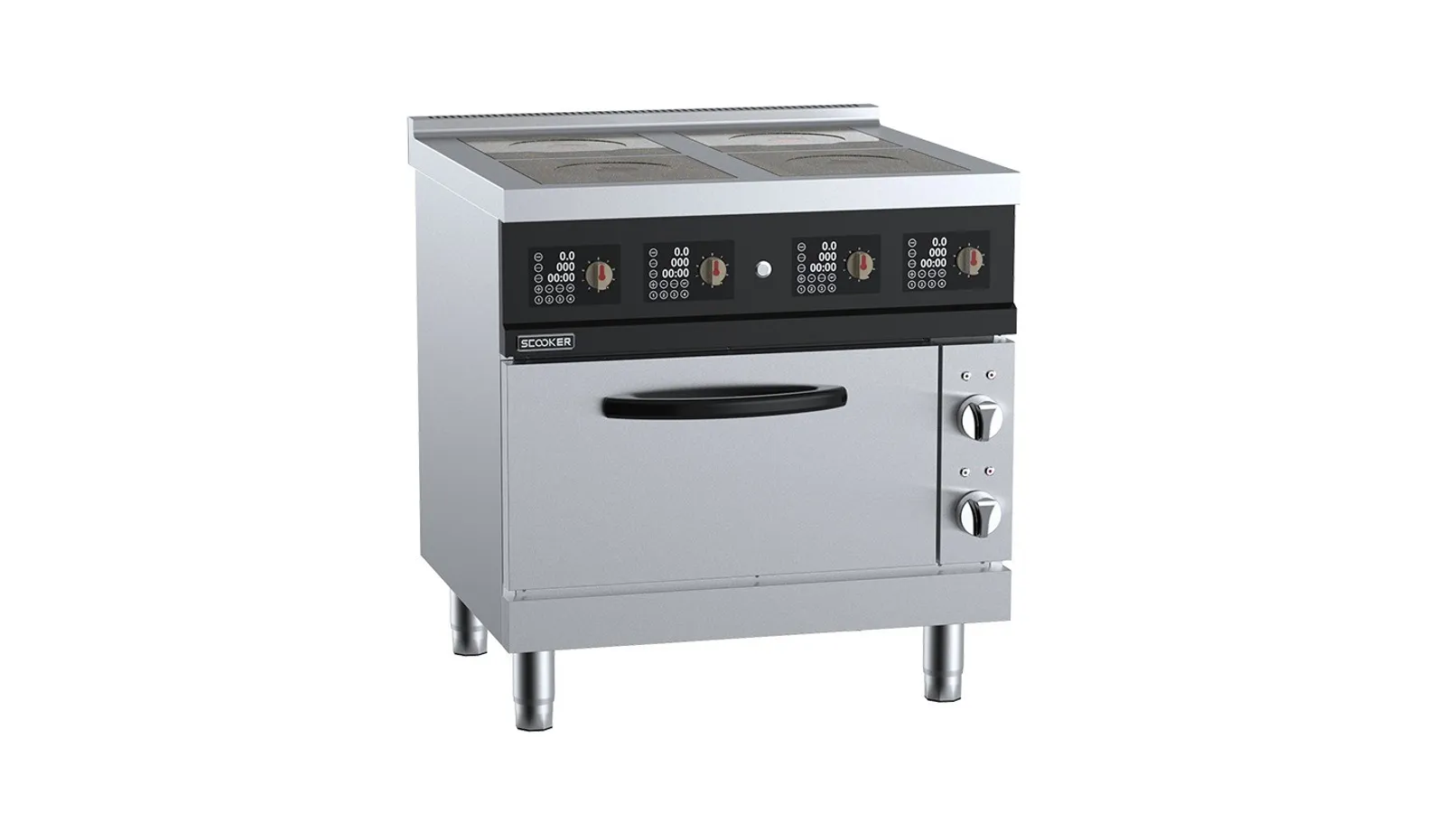 SCooker DLGBJ4N-C14D6 - Electric Infrared Four Zone Boiling Top With Oven 14.6kw